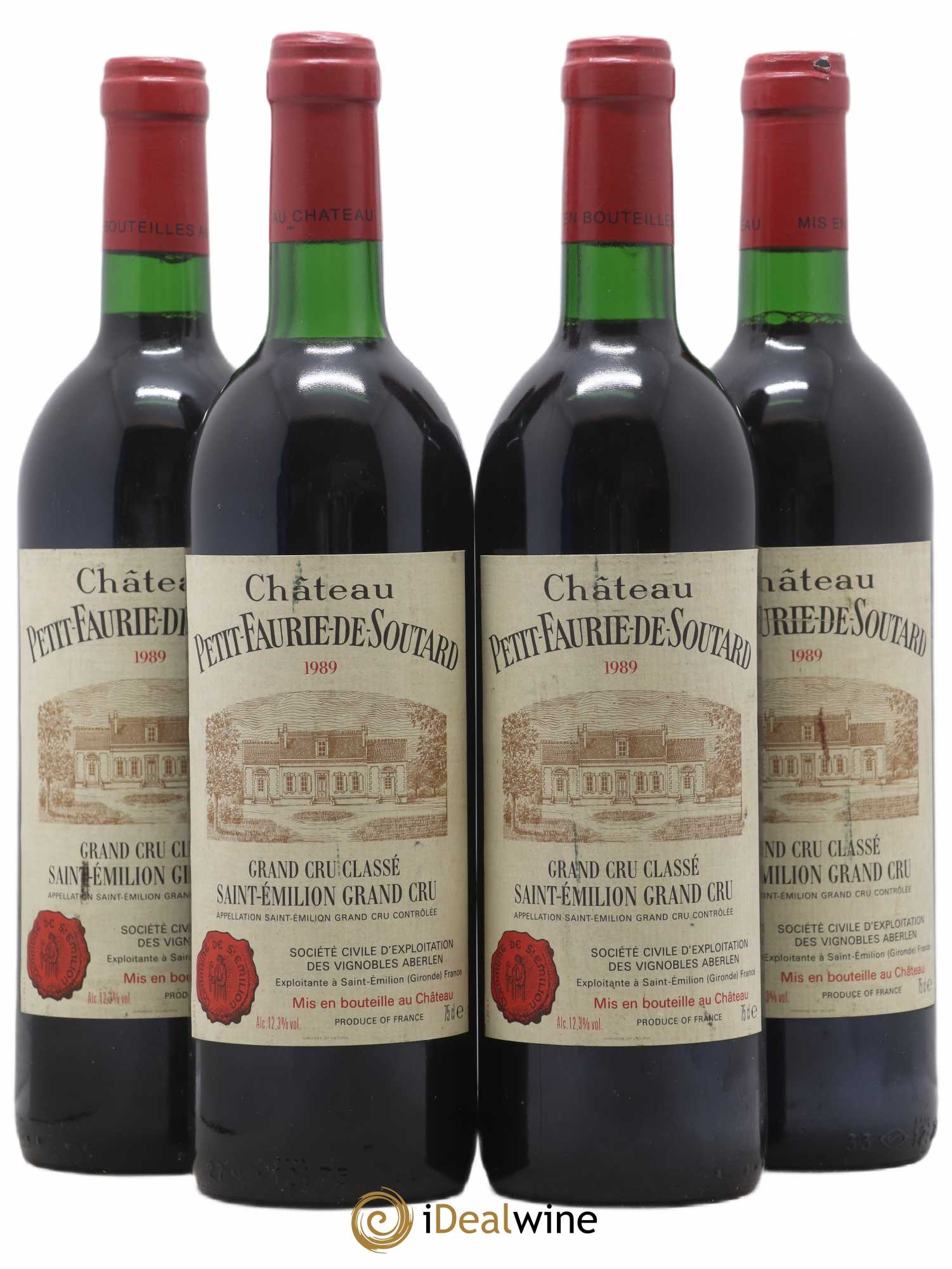 Château Petit Faurie de Soutard Grand Cru Classé 1989 - Lot de 4 bouteilles - 0