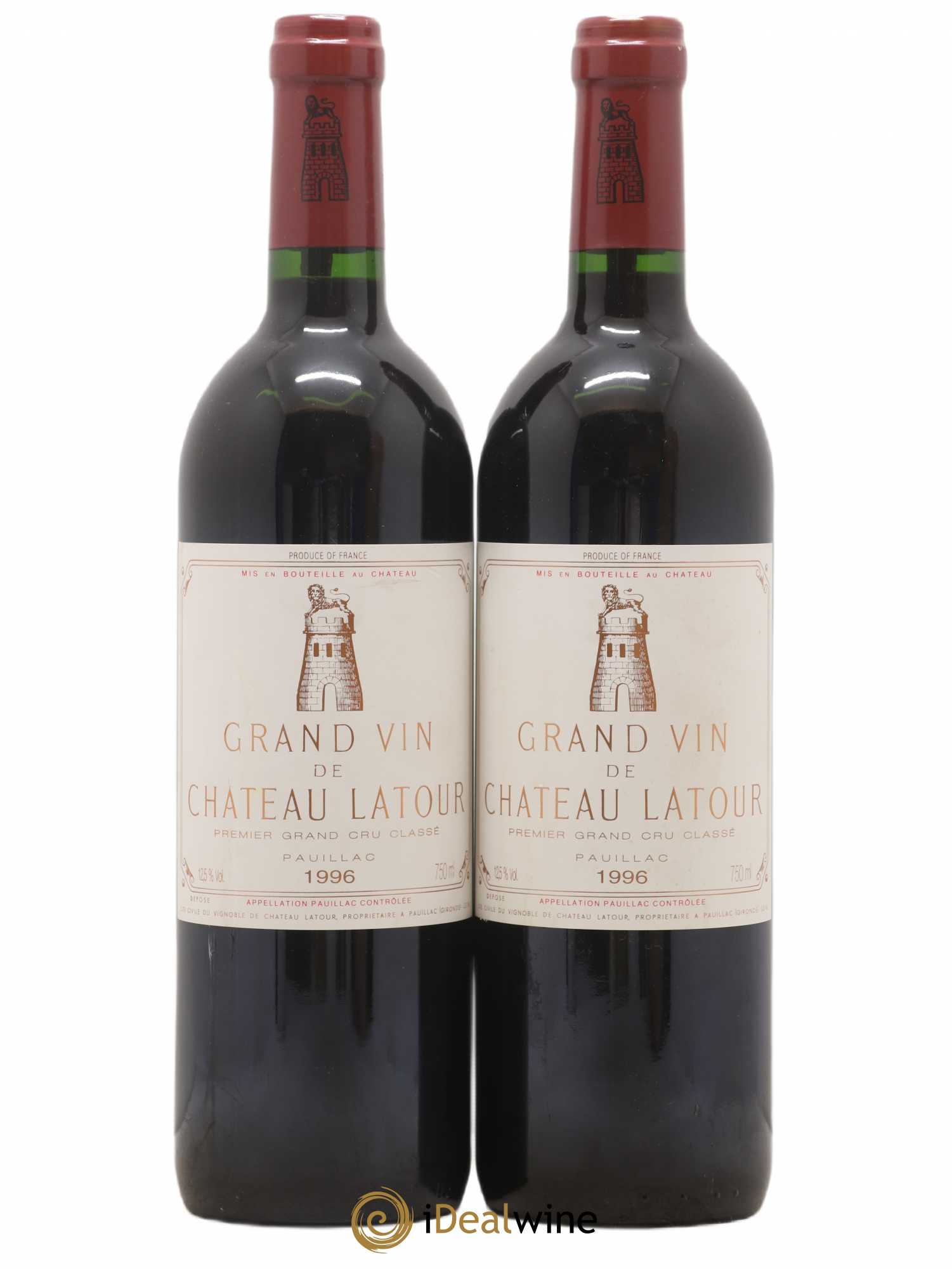 Château Latour 1er Grand Cru Classé 1996 - Lot de 2 bouteilles - 0