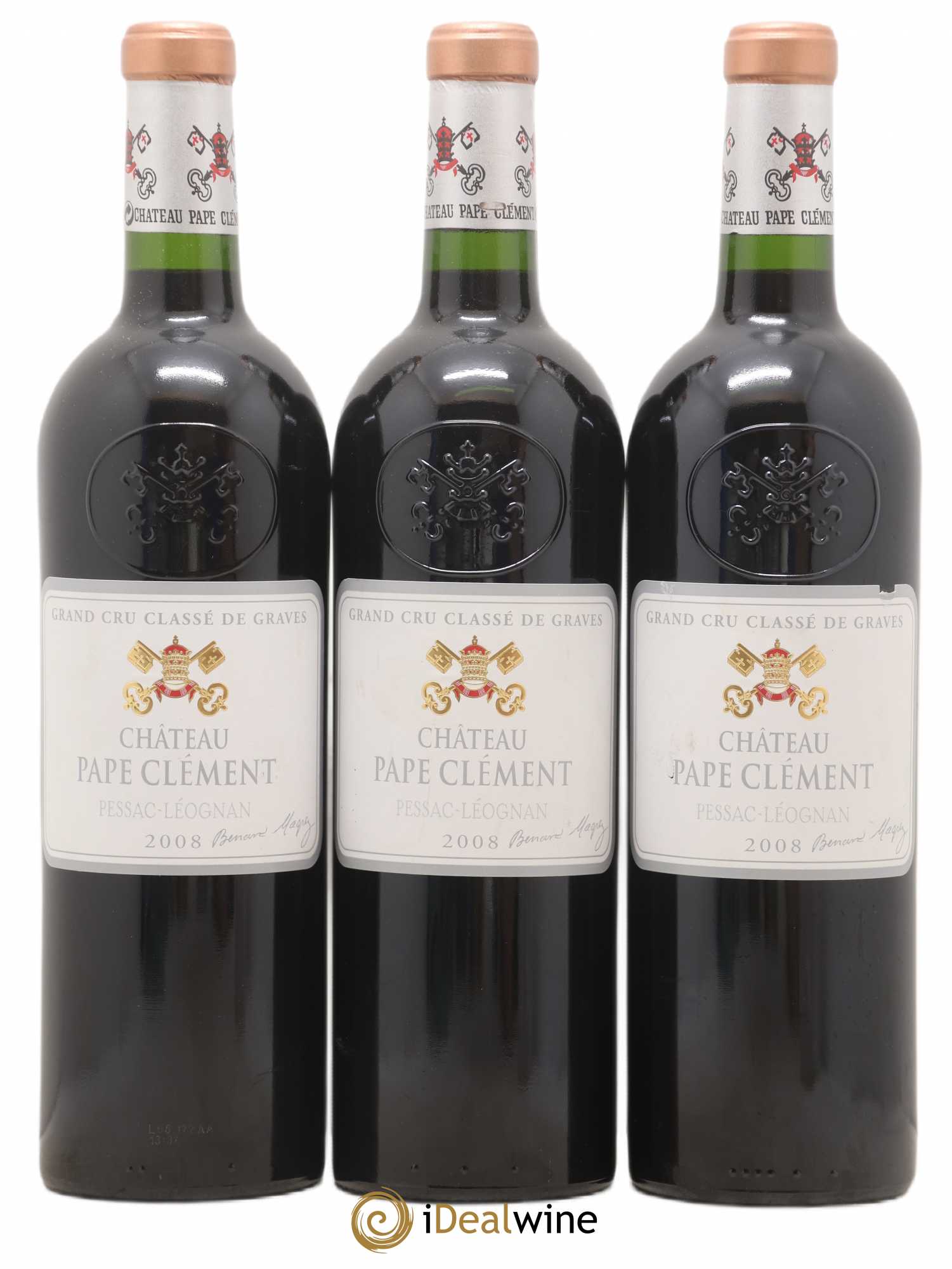 Château Pape Clément Cru Classé de Graves 2008 - Lot de 3 bouteilles - 0