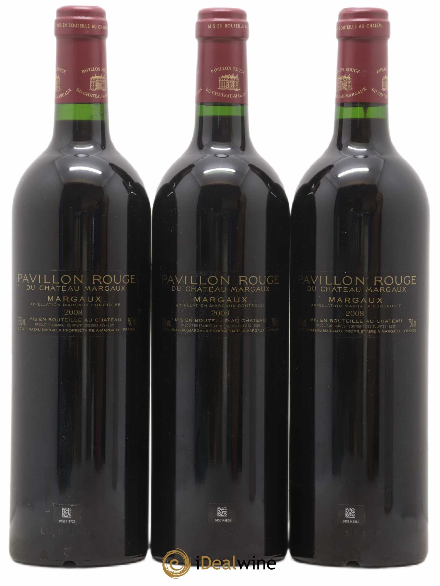 Pavillon Rouge du Château Margaux Second Vin 2008 - Lot de 3 bouteilles - 1