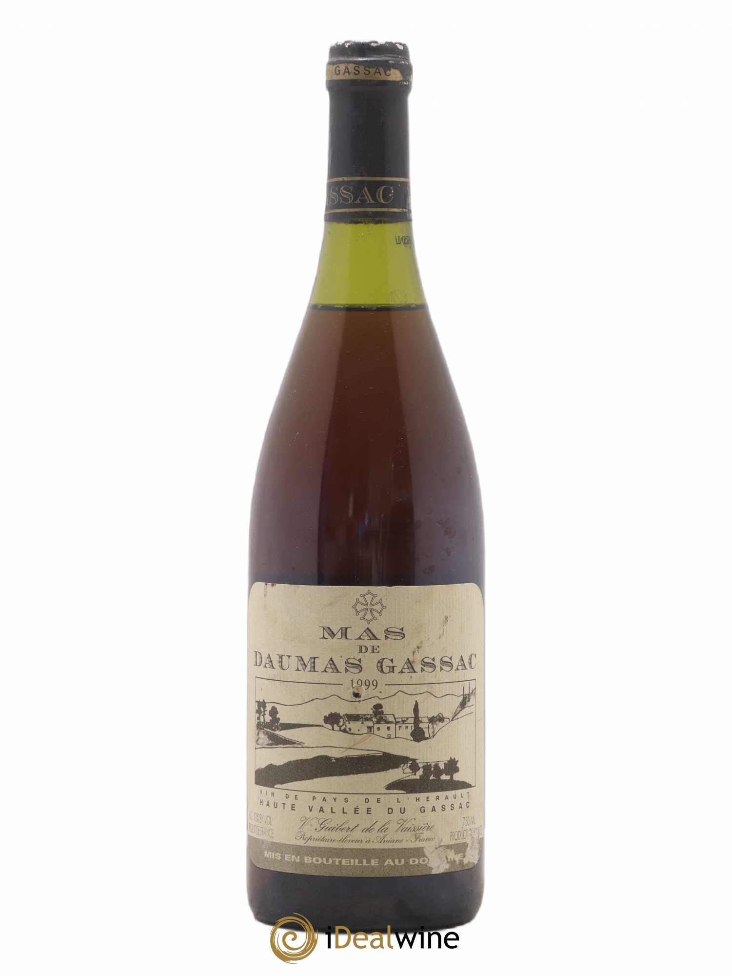 Saint-Guilhem-le-Désert - Cité d'Aniane Mas Daumas Gassac Famille Guibert de La Vaissière (sans prix de réserve) 1999 - Lot de 1 bouteille - 0