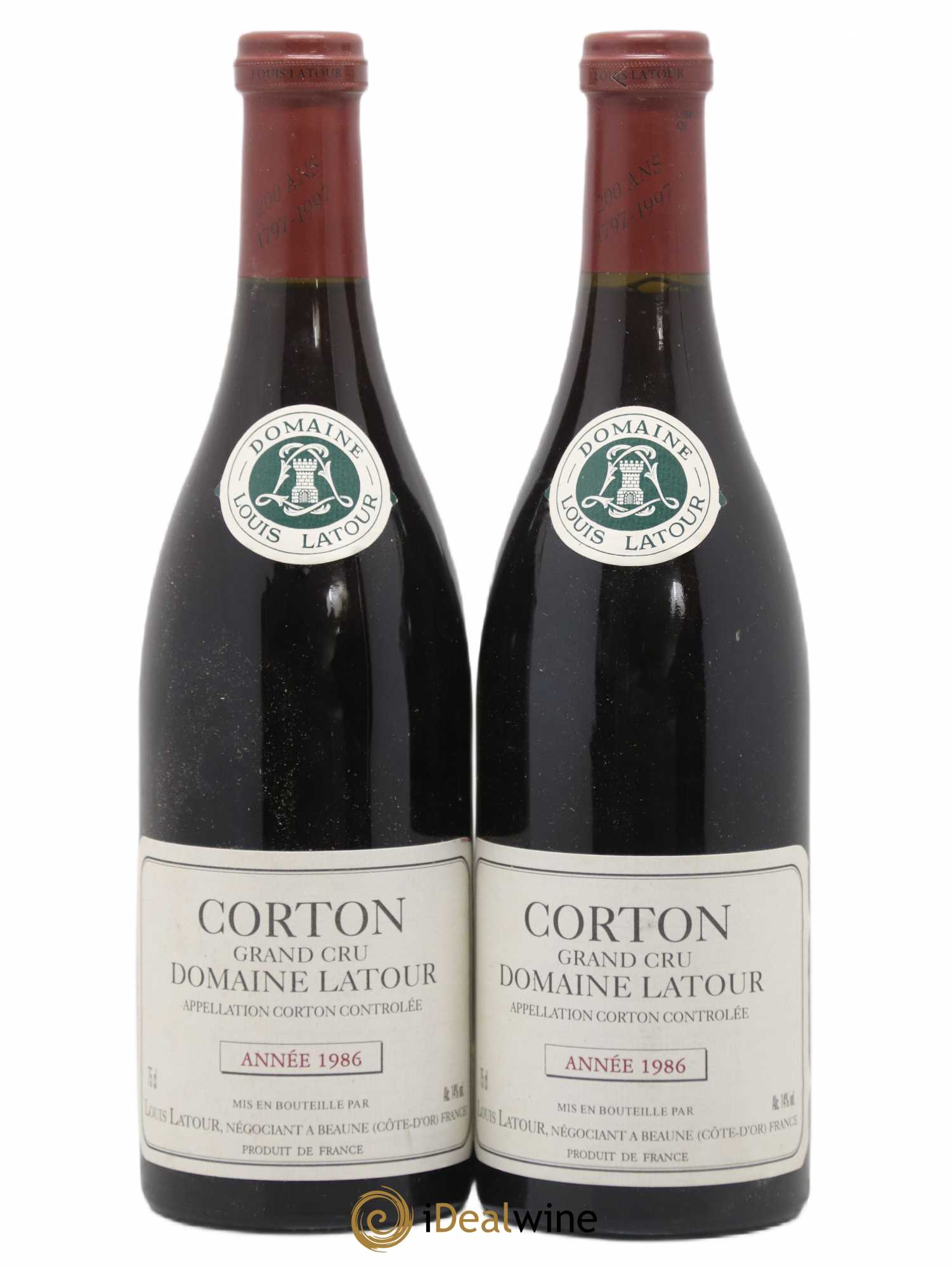 Corton Grand Cru Domaine Latour 1986 - Posten von 2 Flaschen - 0