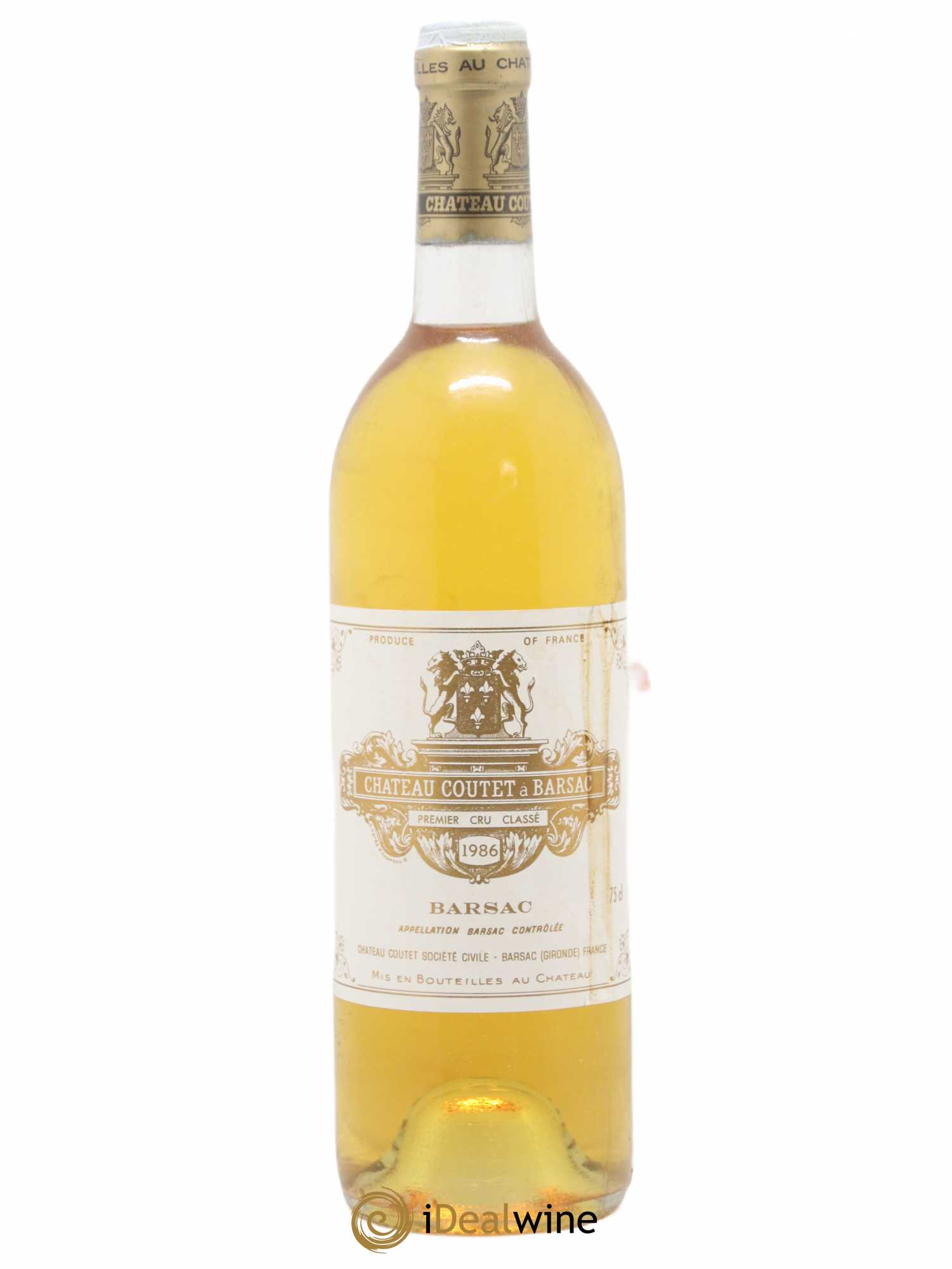 Château Coutet 1er Grand Cru Classé 1986 - Lotto di 1 bottiglia - 0