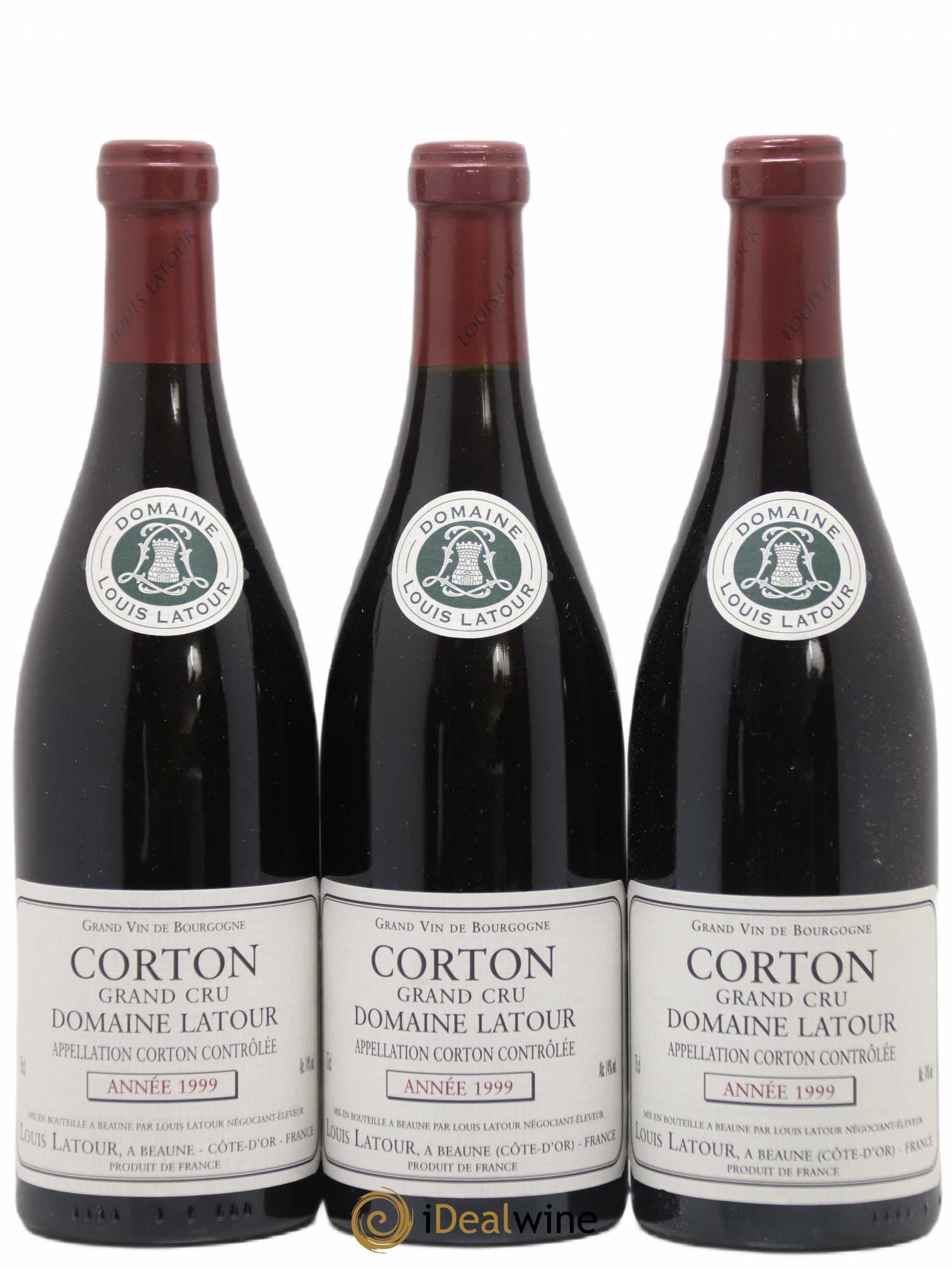Corton Grand Cru Domaine Latour 1999 - Posten von 3 Flaschen - 0