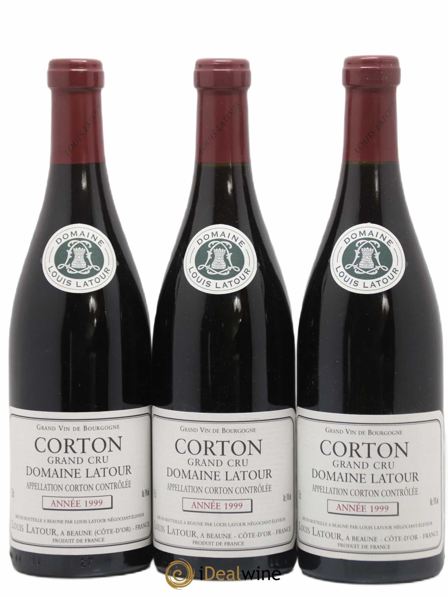 Corton Grand Cru Domaine Latour 1999 - Posten von 3 Flaschen - 0