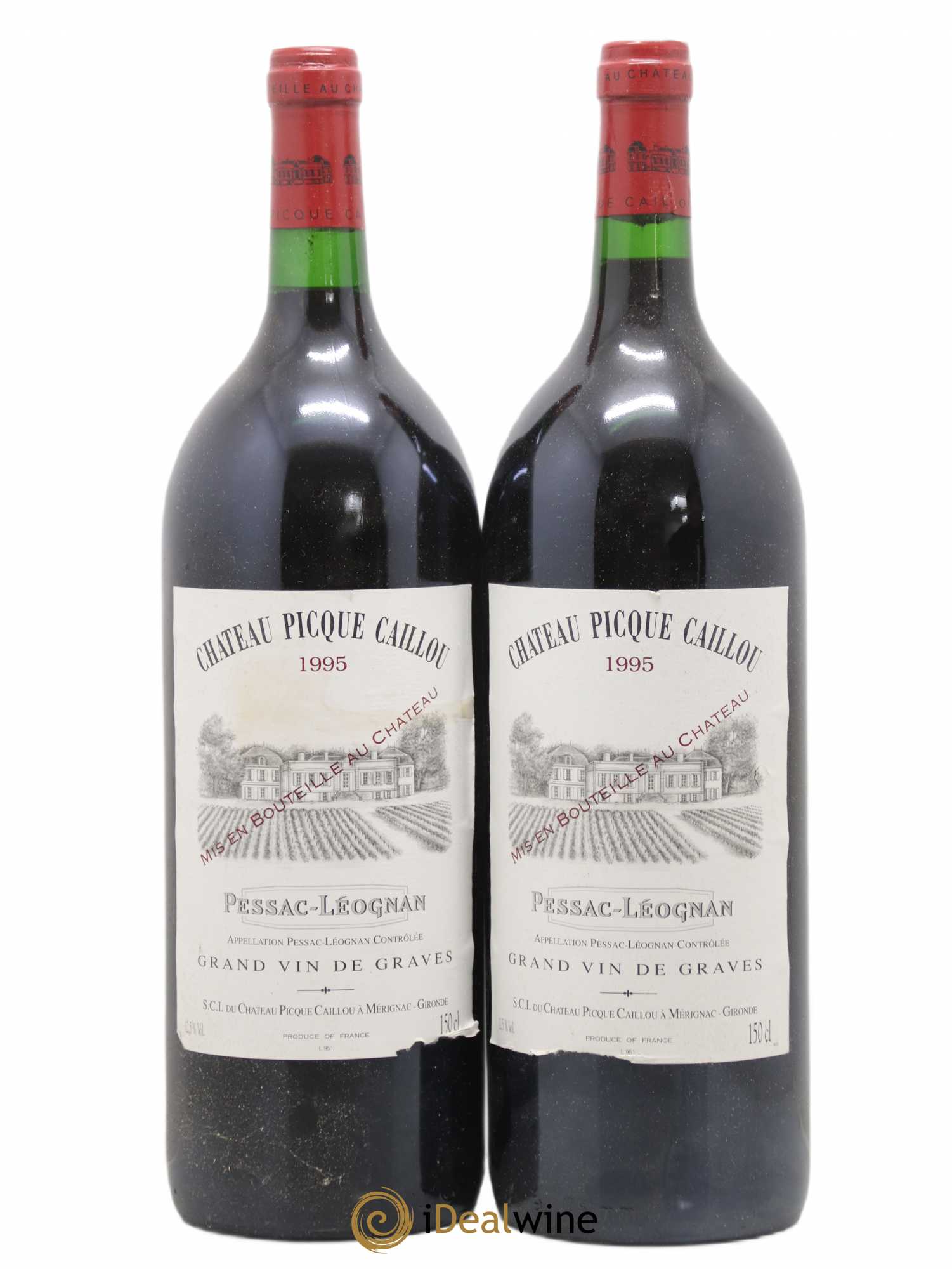 Pessac-Léognan Château Picque Caillou 1995 - Posten von 2 Magnum - 0