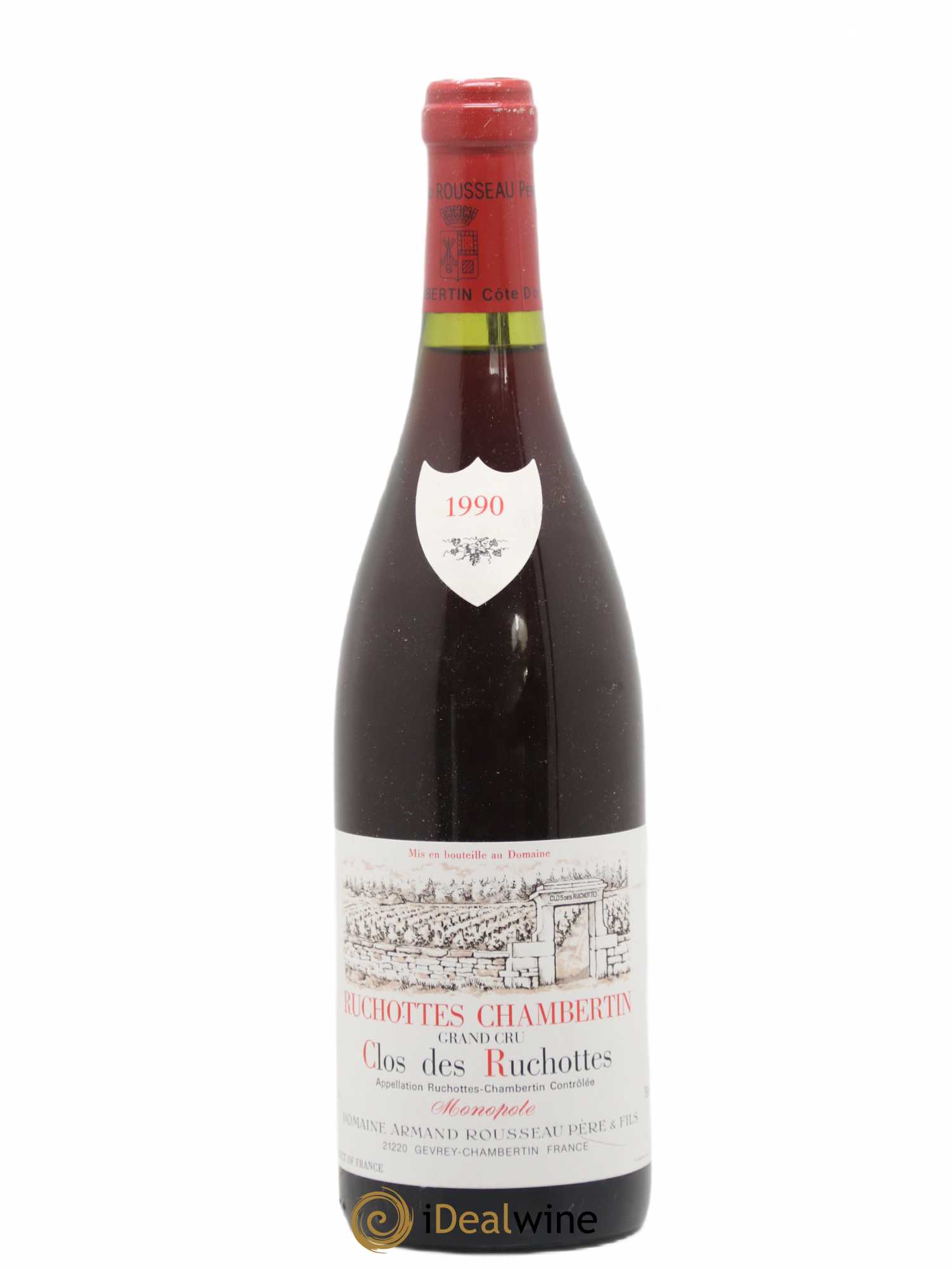 Ruchottes-Chambertin Grand Cru Clos des Ruchottes Armand Rousseau (Domaine) 1990 - Lotto di 1 bottiglia - 0