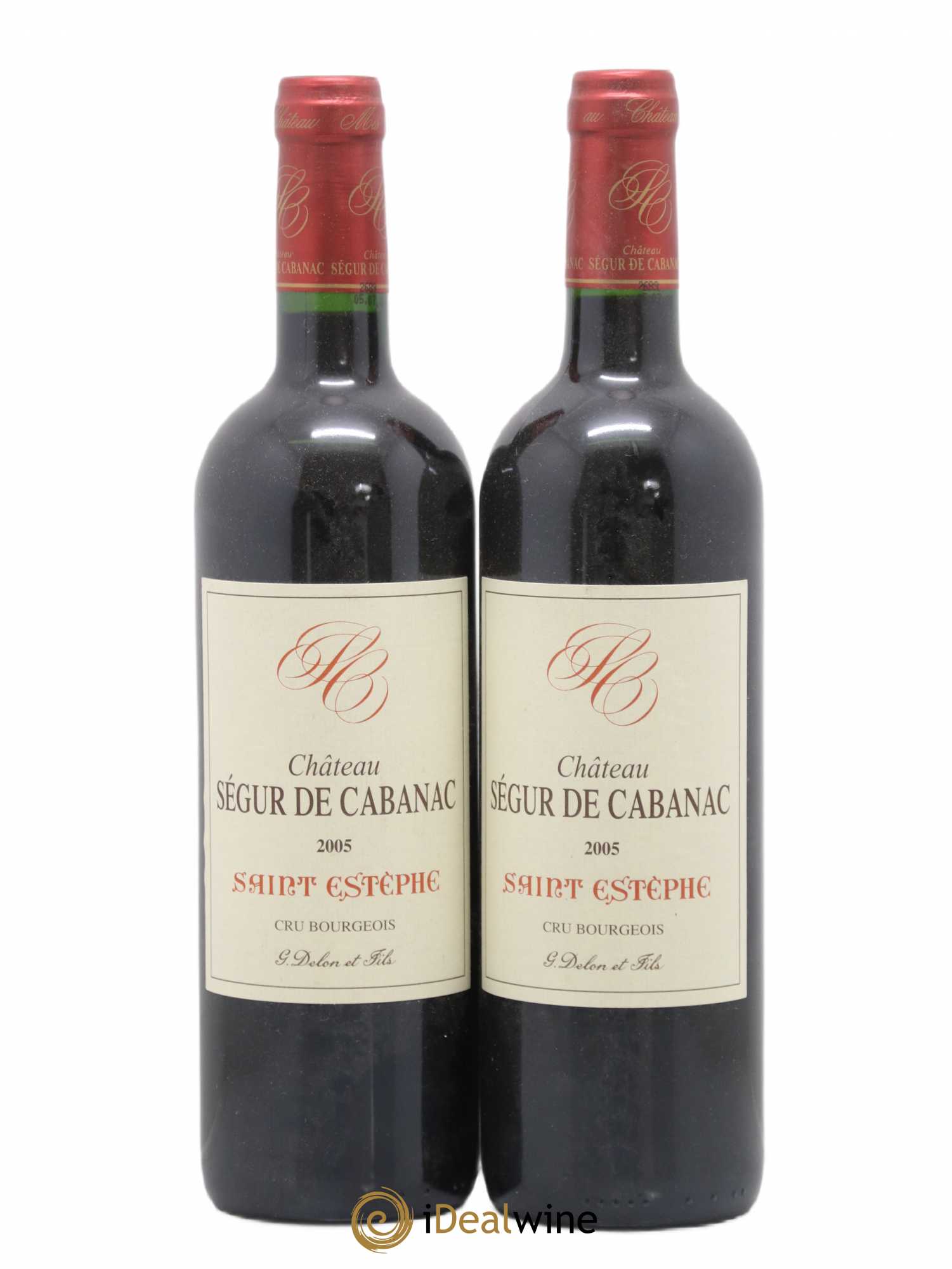 Château Ségur de Cabanac Cru Bourgeois 2005 - Lot de 2 bouteilles - 0