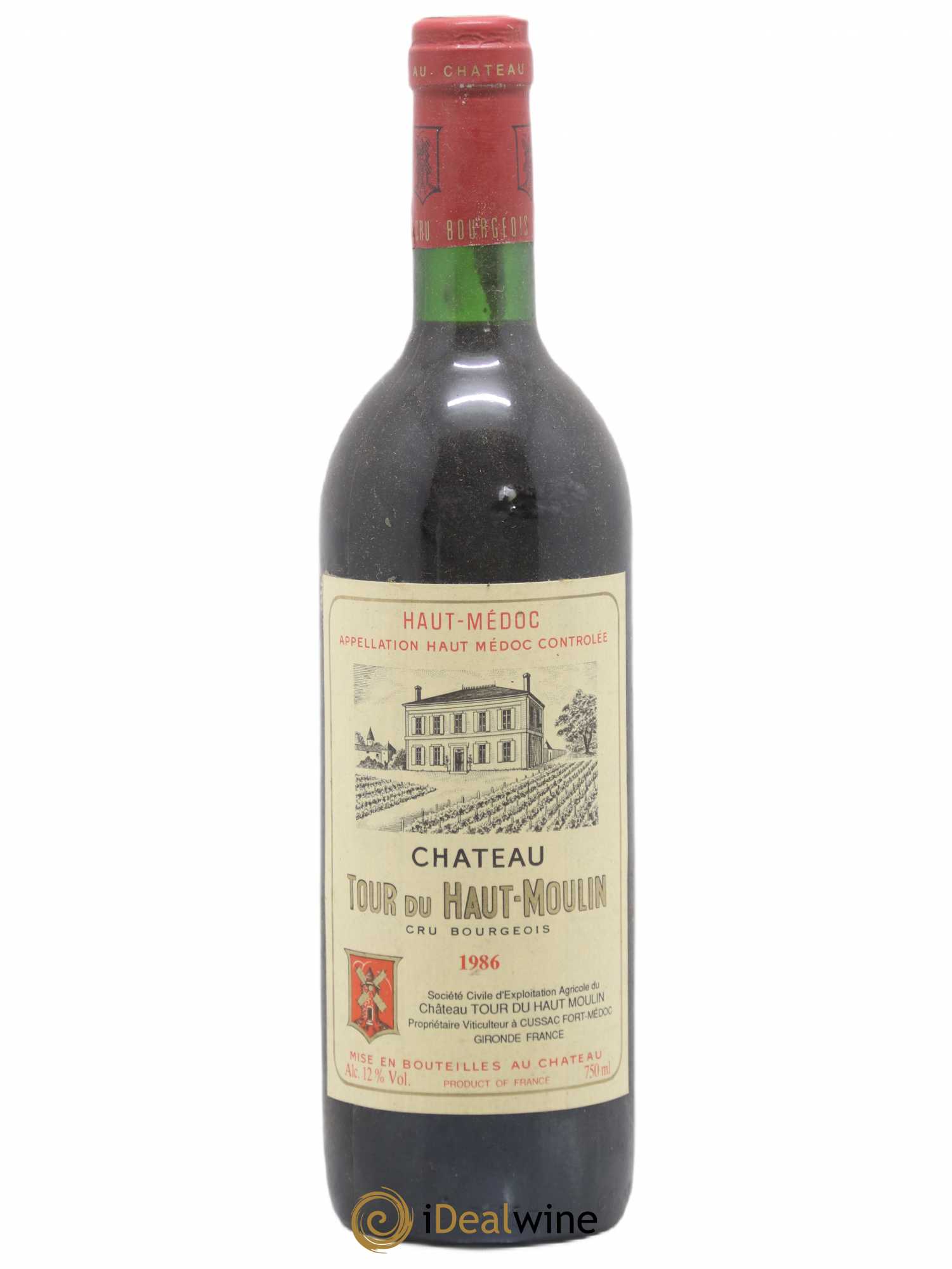 Château Tour du Haut Moulin Cru Bourgeois 1986 - Lot de 1 bouteille - 0