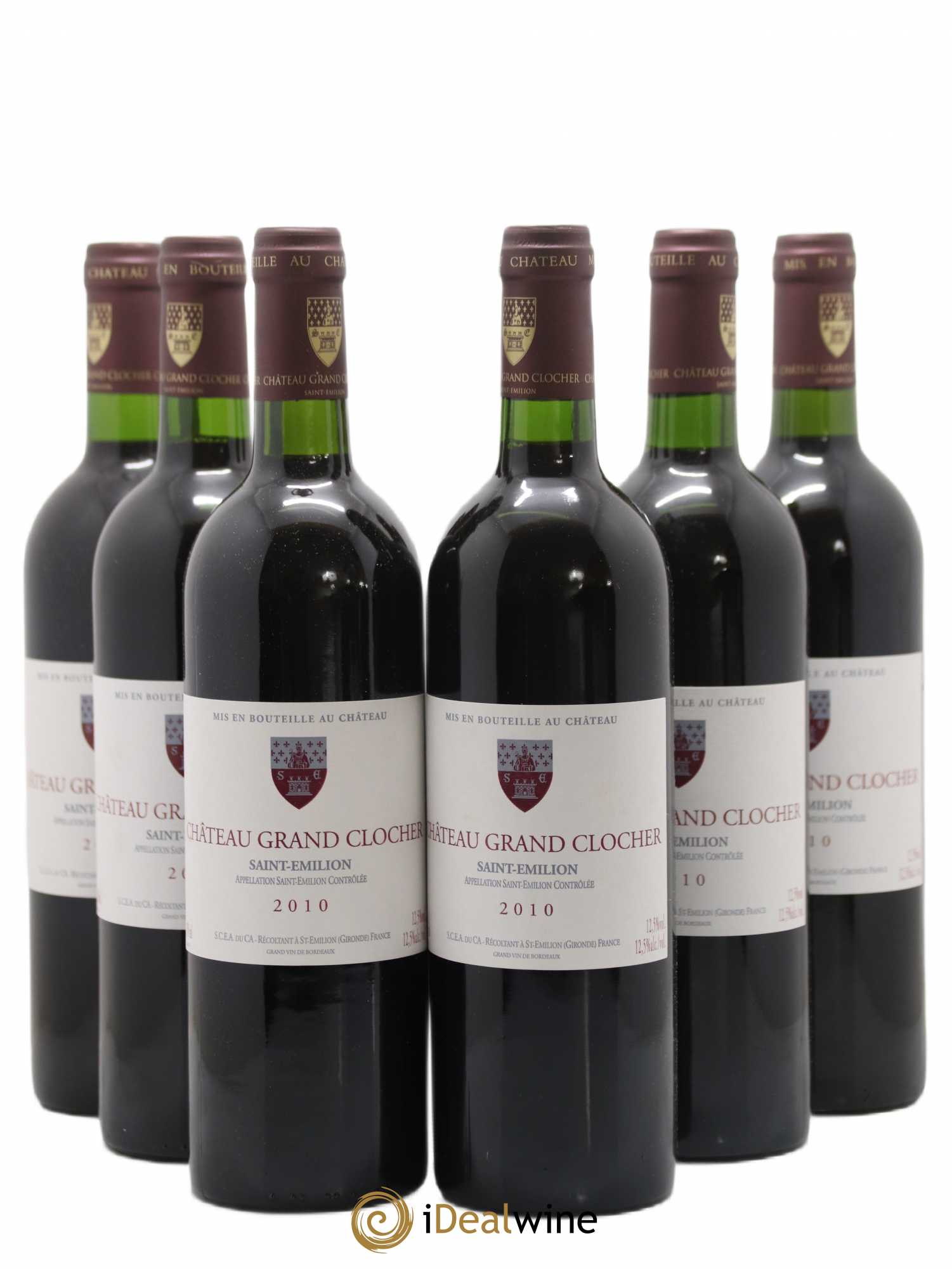 Saint-Émilion Grand Cru Château Grand Clocher 2010 - Posten von 6 Flaschen - 0