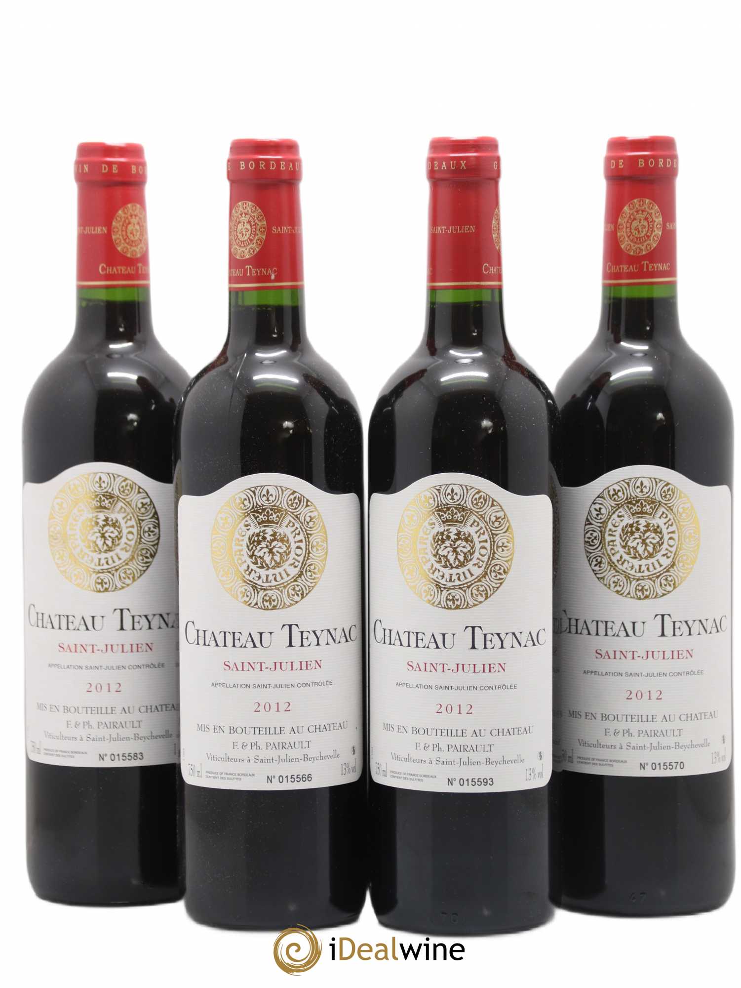 Château Teynac 2012 - Lot de 4 bouteilles - 0
