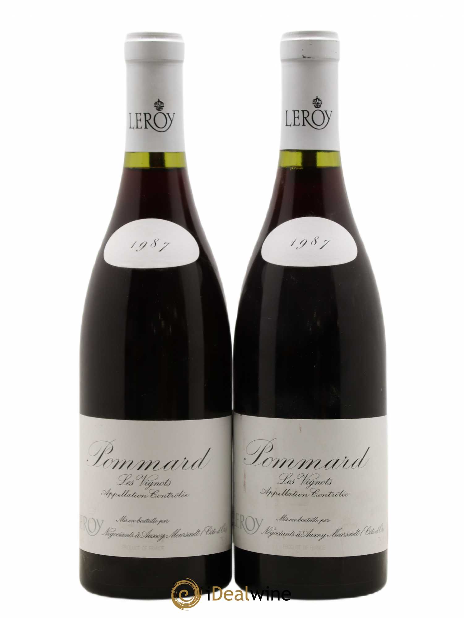 Pommard Les Vignots Leroy SA 1987 - Lot de 2 bouteilles - 0