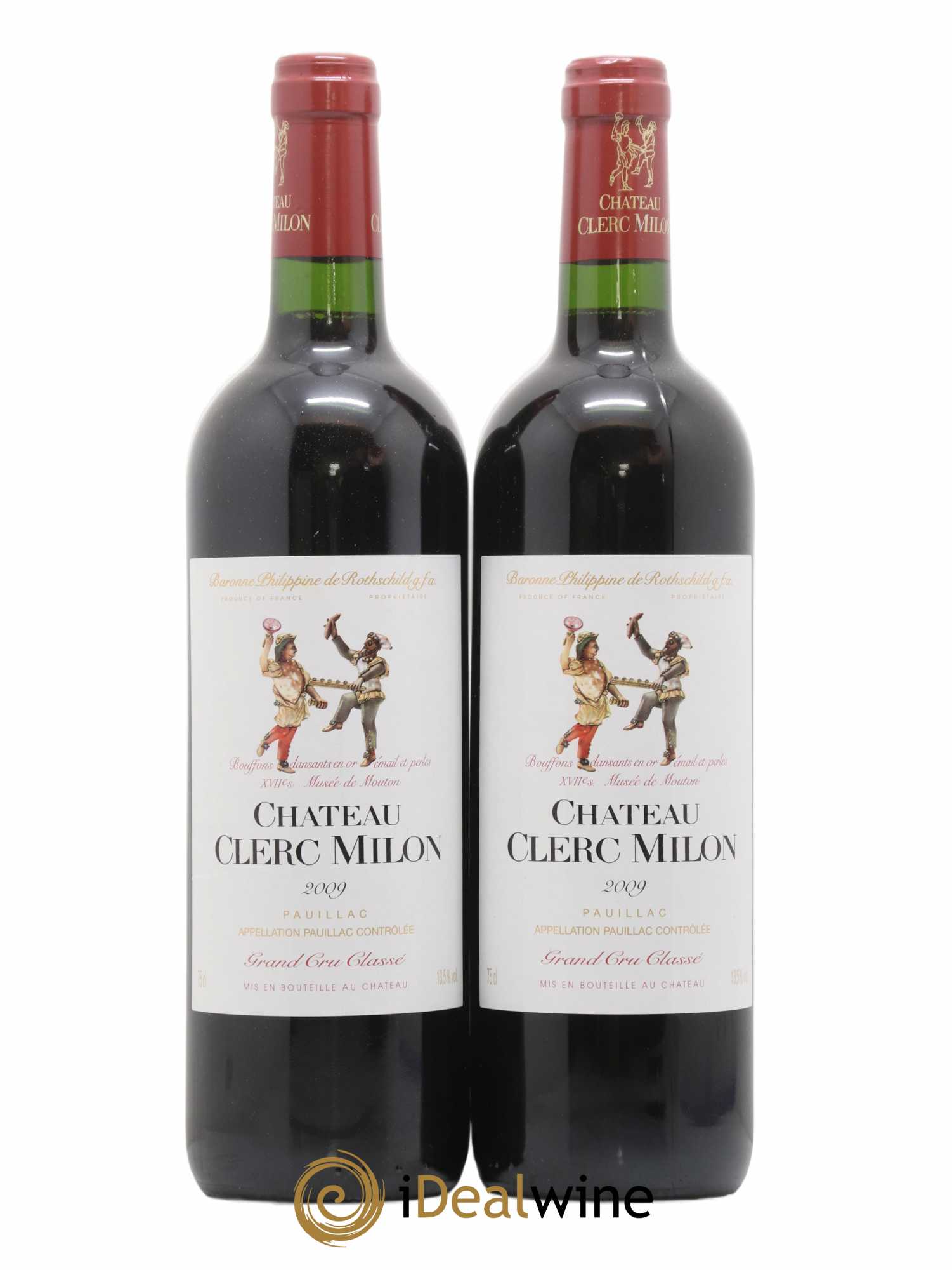 Château Clerc Milon 5ème Grand Cru Classé 2009 - Lot de 2 bouteilles - 0