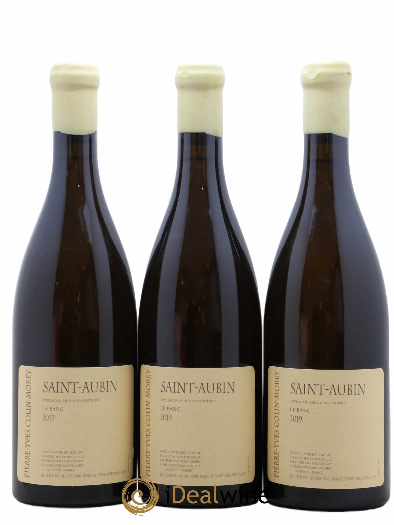 Saint-Aubin Le Banc Pierre-Yves Colin Morey 2019 - Lot de 3 bouteilles - 0