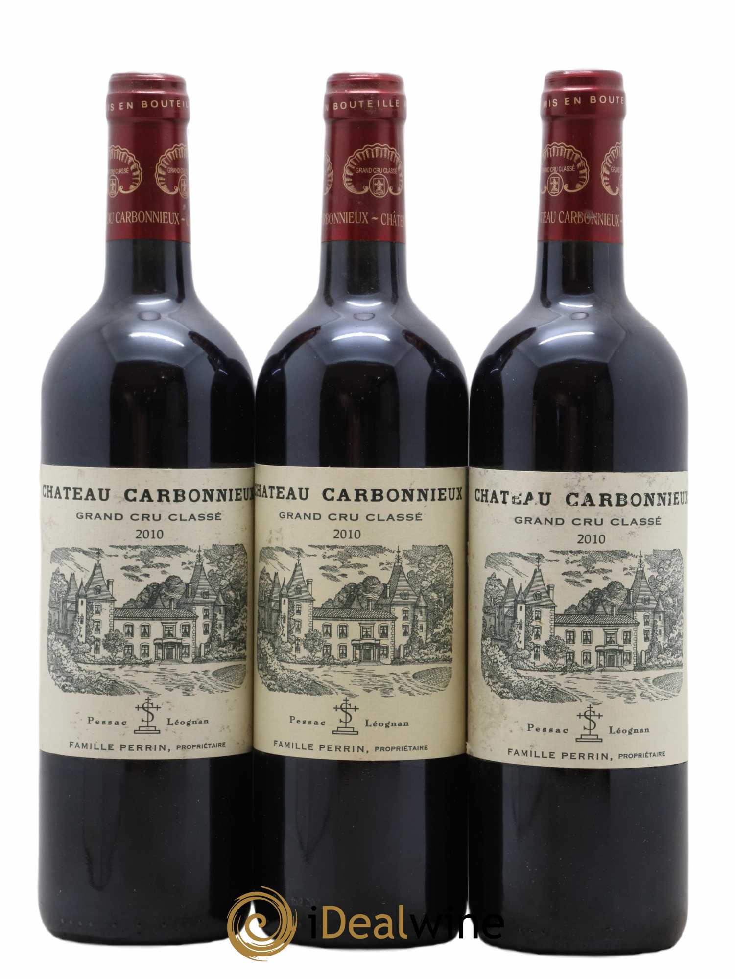 Château Carbonnieux Cru Classé de Graves 2010 - Lot de 3 bouteilles - 0