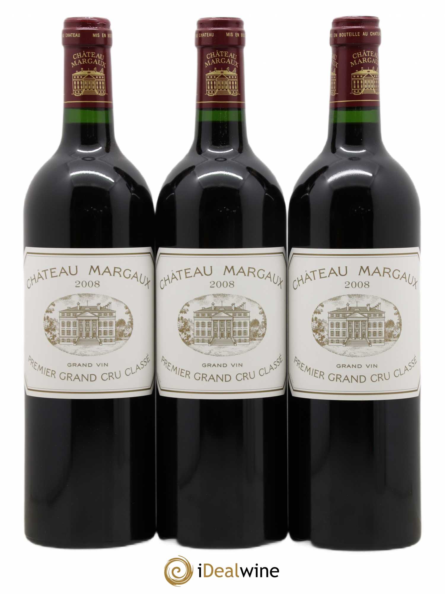 Château Margaux 1er Grand Cru Classé 2008 - Lot de 6 bouteilles - 1