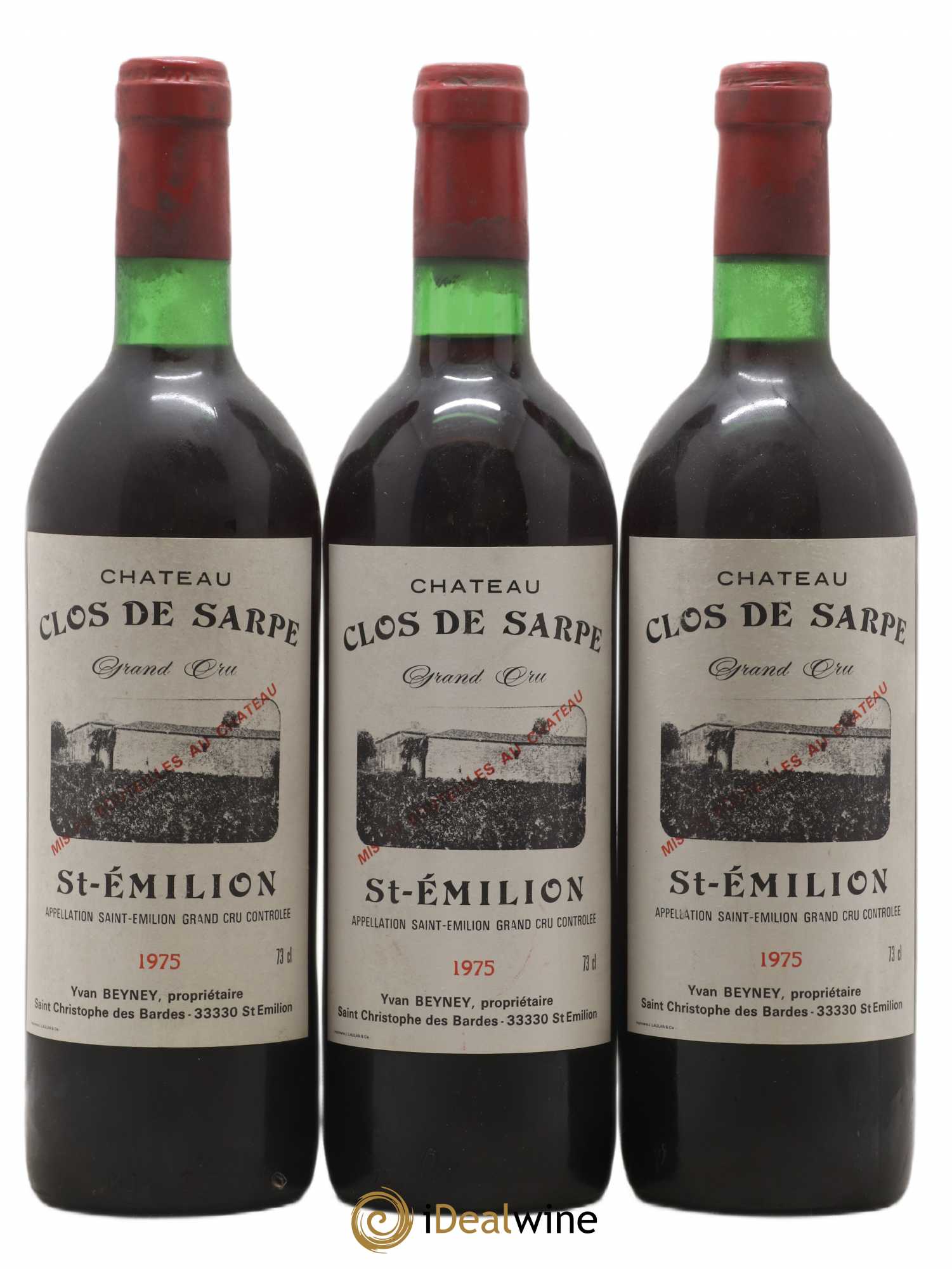 Clos de Sarpe Grand Cru Classé 1975 - Lot de 12 bouteilles - 2