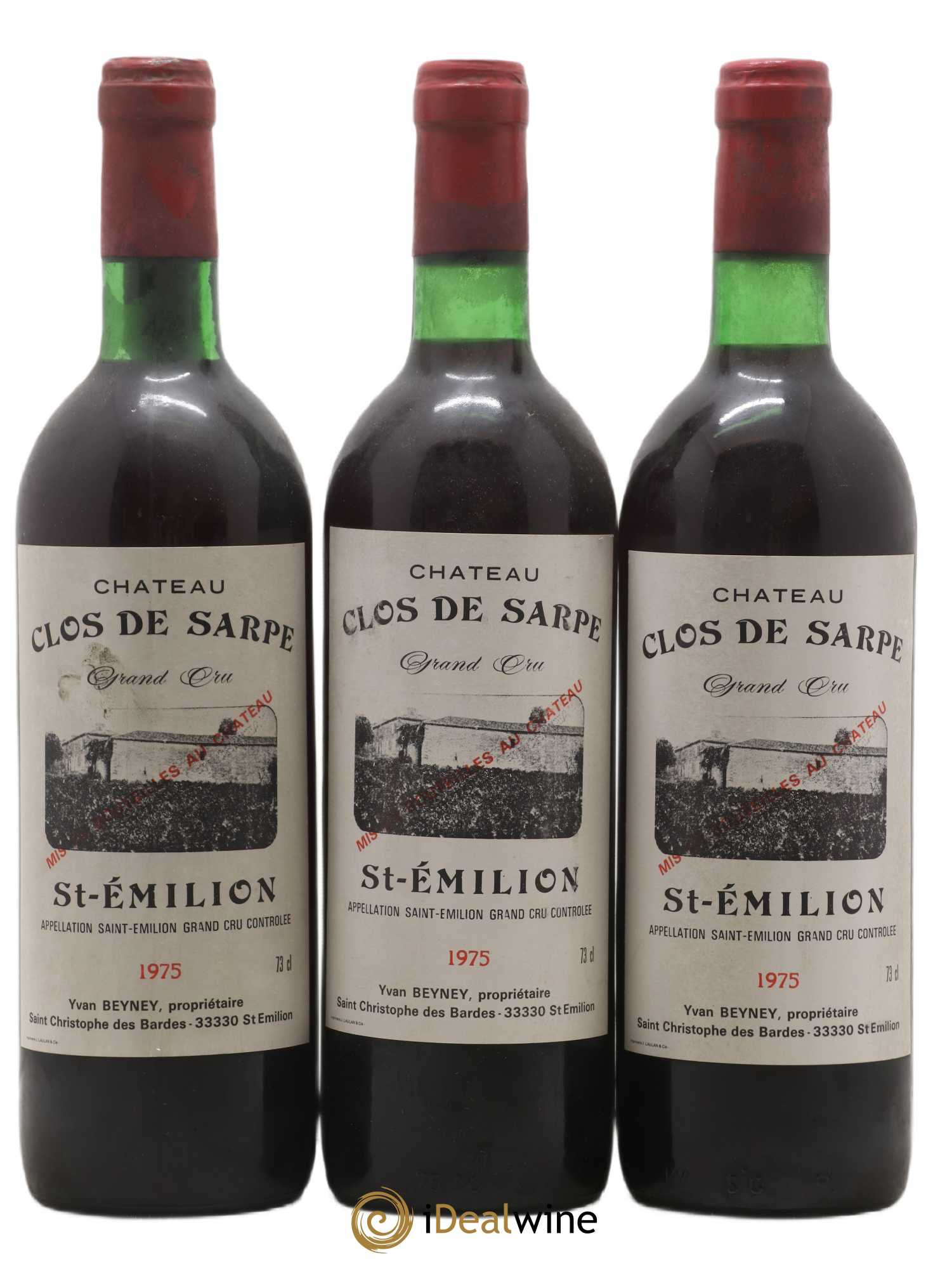 Clos de Sarpe Grand Cru Classé 1975 - Lot de 12 bouteilles - 3