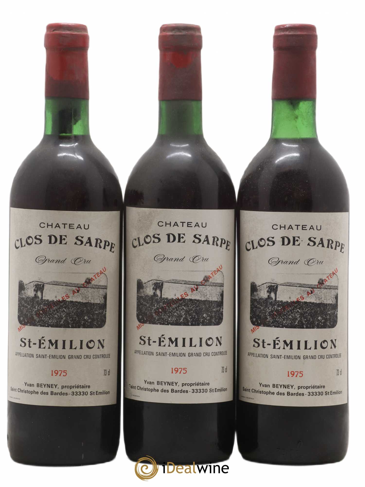 Clos de Sarpe Grand Cru Classé 1975 - Lot de 12 bouteilles - 4