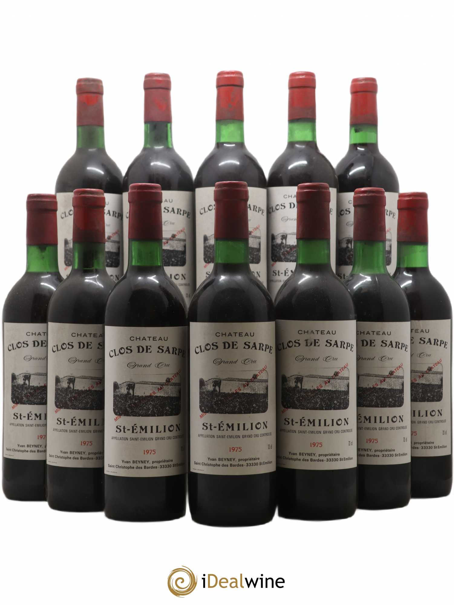 Clos de Sarpe Grand Cru Classé 1975 - Lot de 12 bouteilles - 0