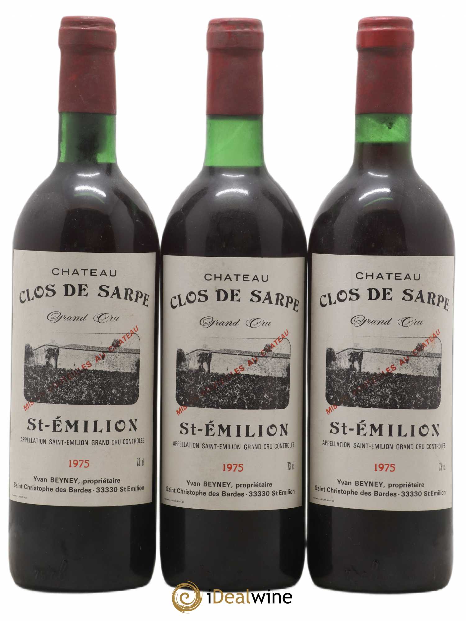 Clos de Sarpe Grand Cru Classé 1975 - Lot de 6 bouteilles - 1