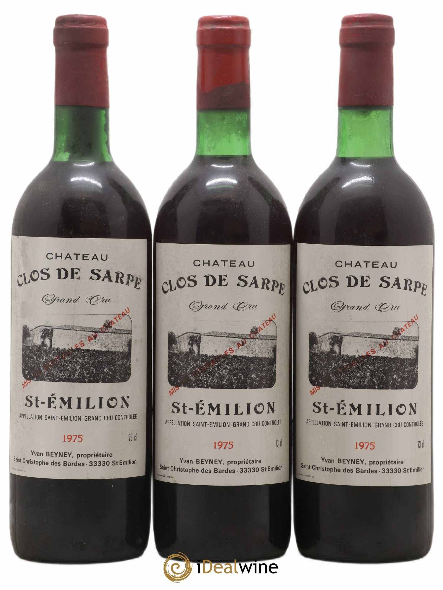 Clos de Sarpe Grand Cru Classé 1975 - Lot de 6 bouteilles - 2
