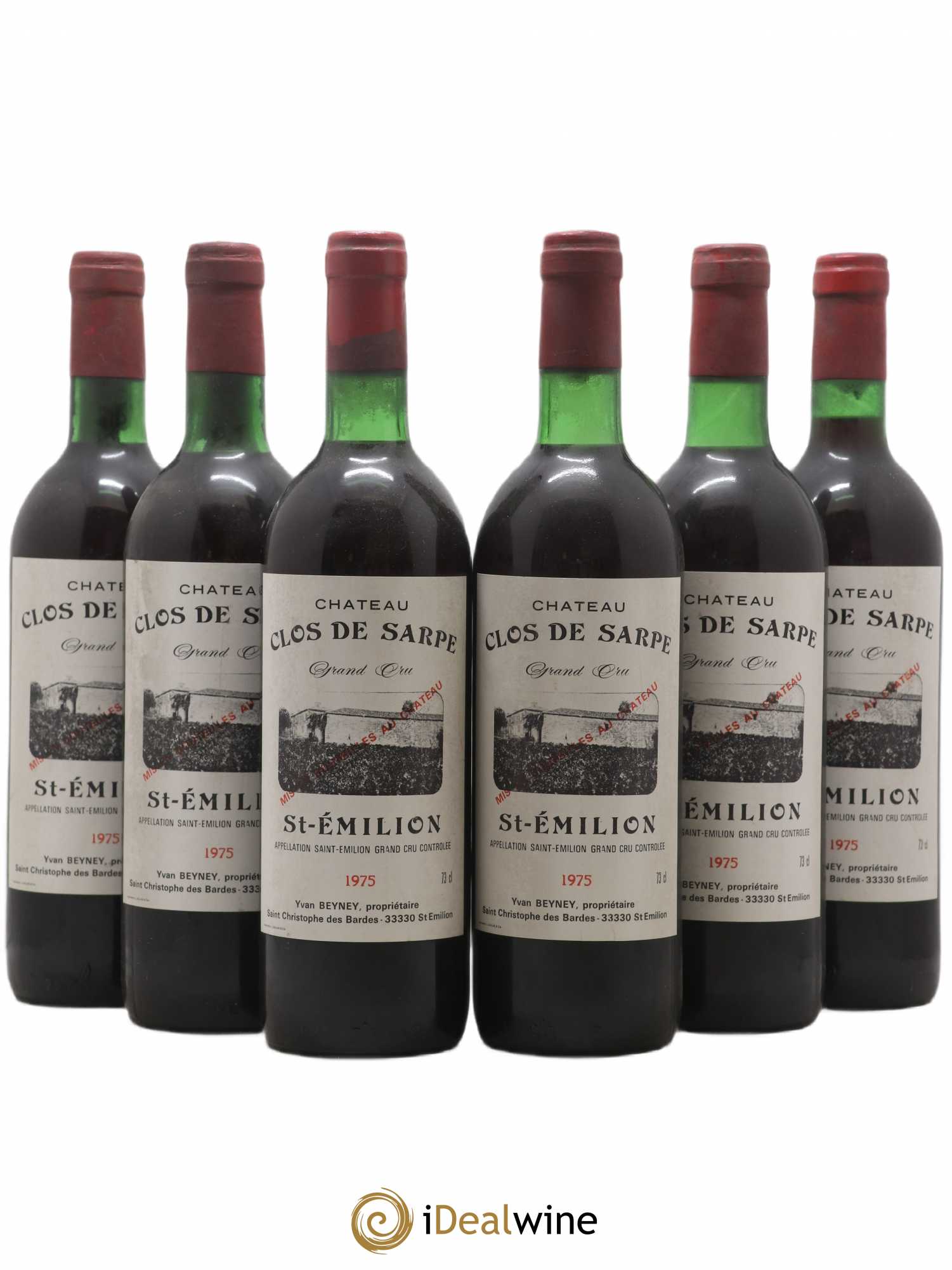 Clos de Sarpe Grand Cru Classé 1975 - Lot de 6 bouteilles - 0