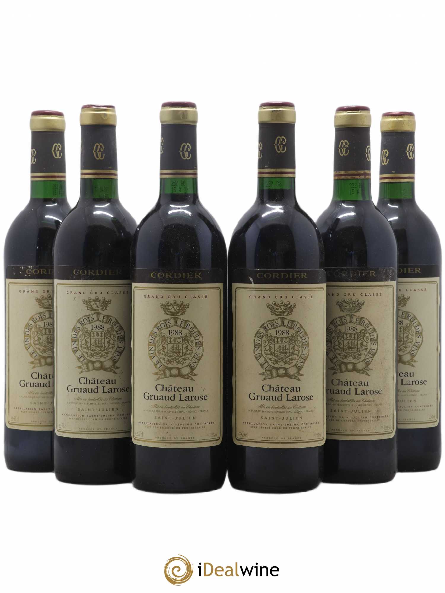 Château Gruaud Larose 2ème Grand Cru Classé 1988 - Lot de 6 bouteilles - 0