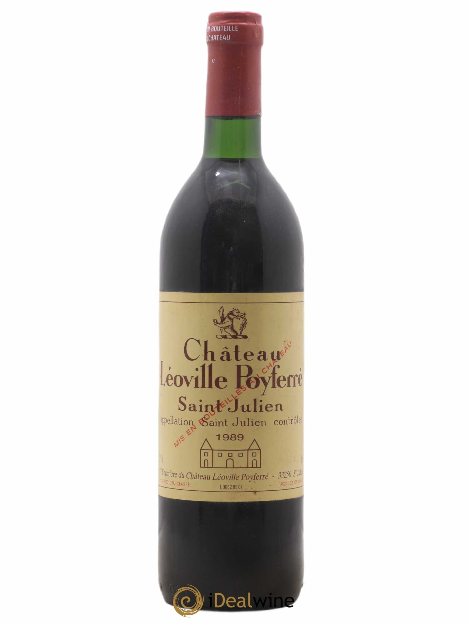 Château Léoville Poyferré 2ème Grand Cru Classé 1989 - Lot de 1 bouteille - 0