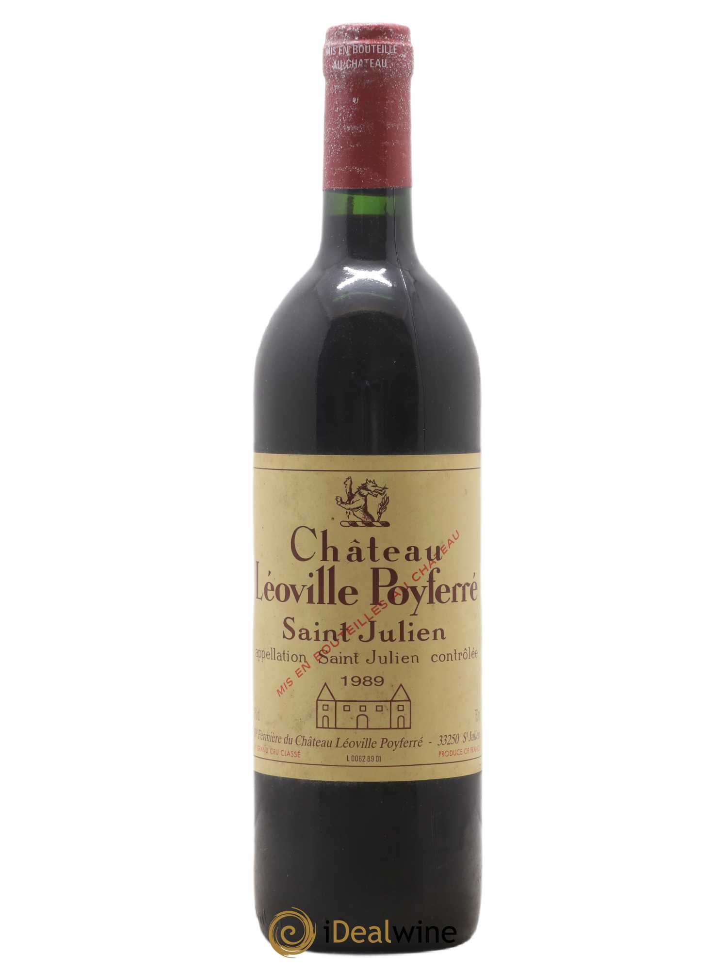 Château Léoville Poyferré 2ème Grand Cru Classé 1989 - Lot de 1 bouteille - 0