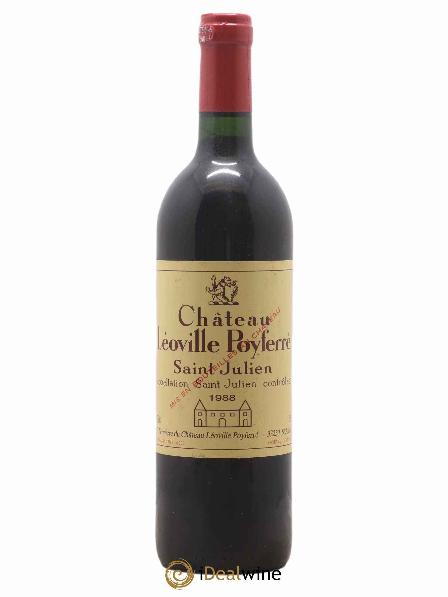 Château Léoville Poyferré 2ème Grand Cru Classé 1988 - Lot de 1 bouteille - 0