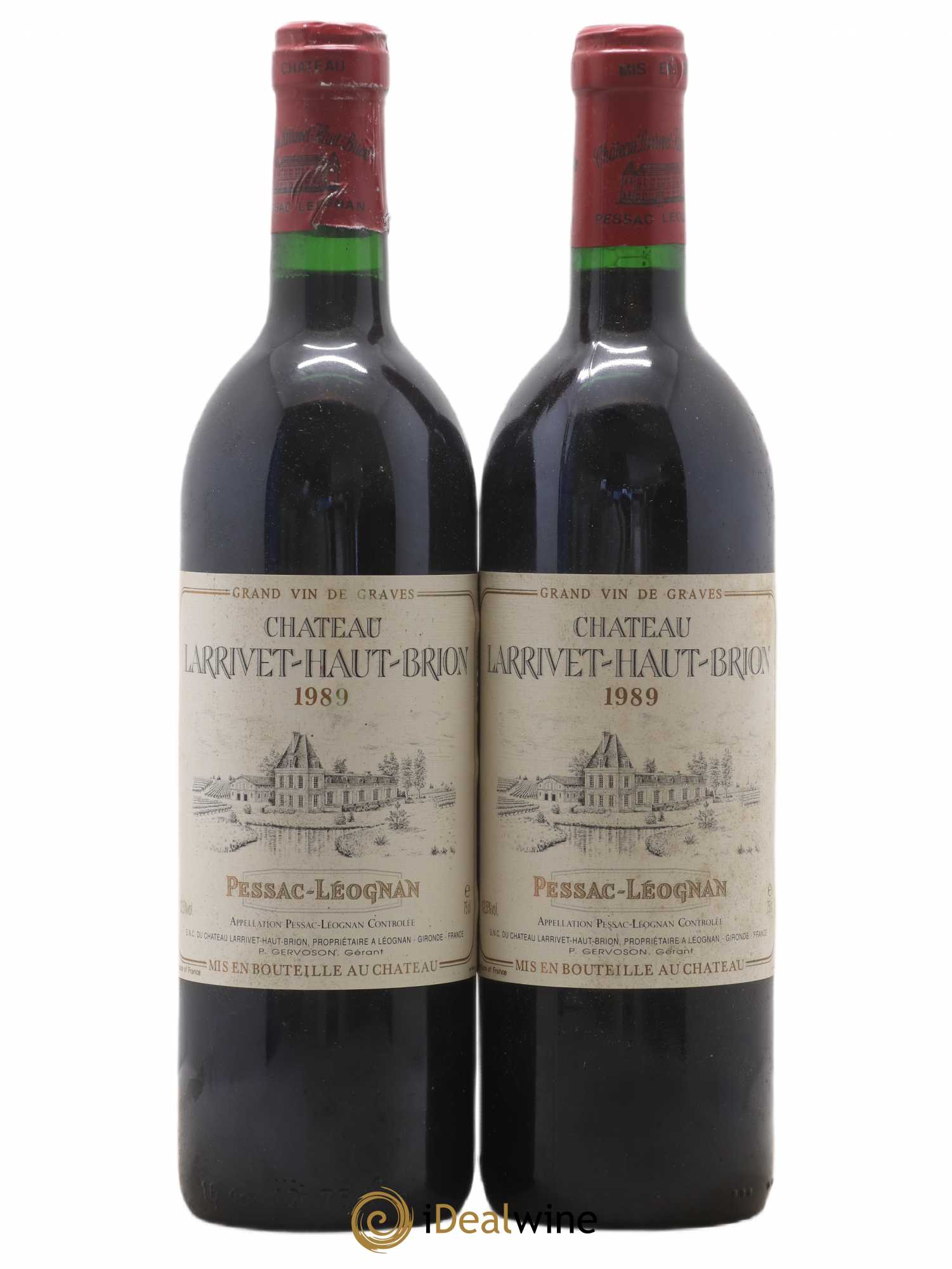 Château Larrivet Haut-Brion 1989 - Lot de 2 bouteilles - 0