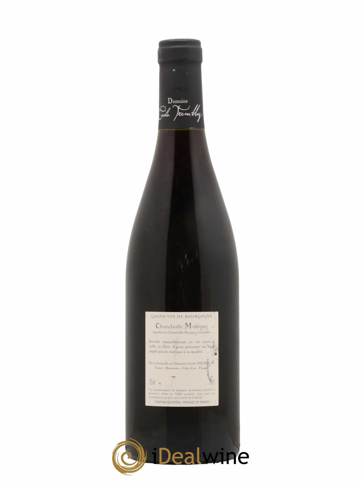 Chambolle-Musigny Les Cabottes Cécile Tremblay 2009 - Lot de 1 bouteille - 1