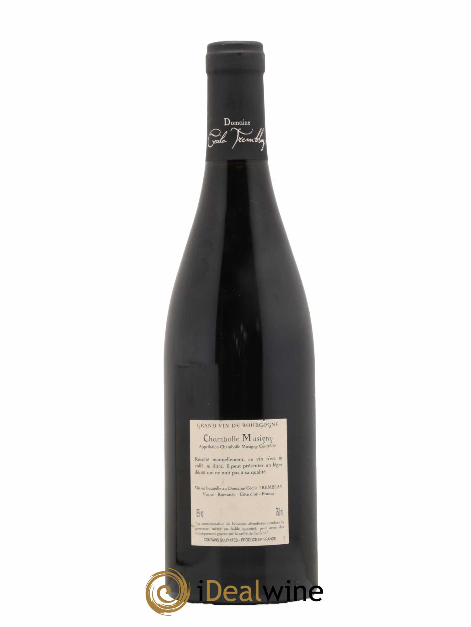 Chambolle-Musigny Les Cabottes Cécile Tremblay 2010 - Lot de 1 bouteille - 1