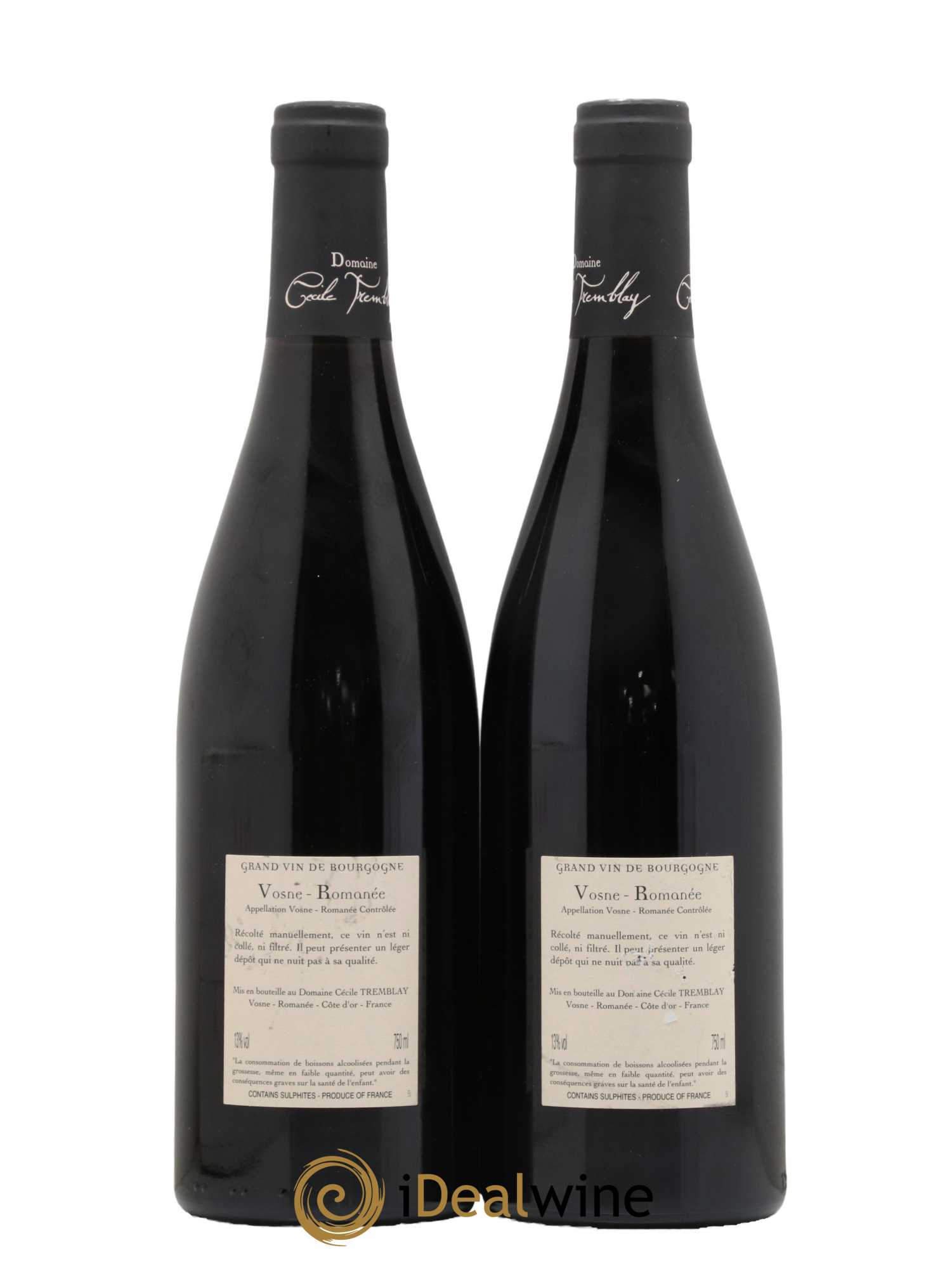 Vosne-Romanée Vieilles Vignes Cécile Tremblay 2010 - Lot de 2 bouteilles - 1
