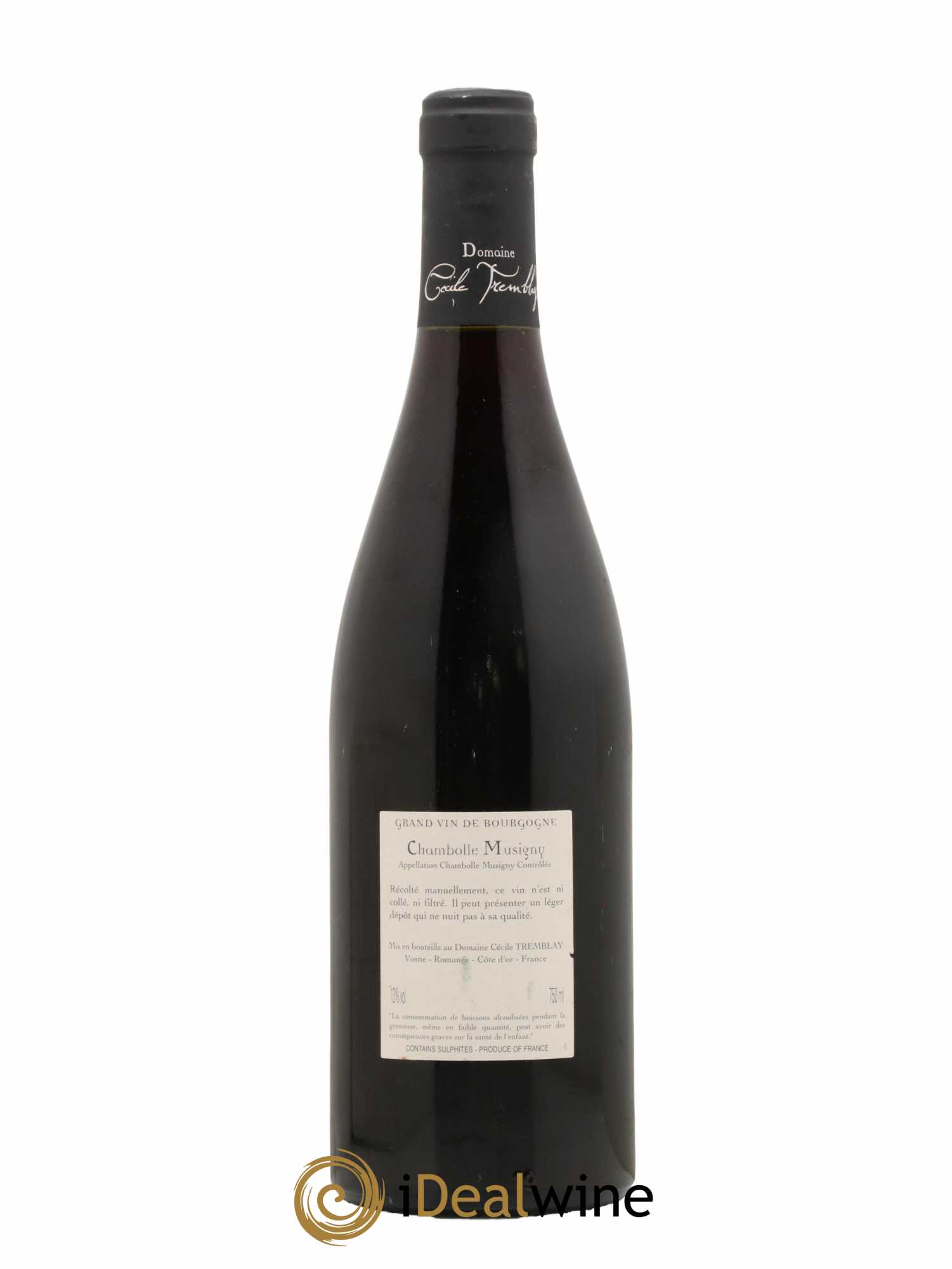 Chambolle-Musigny Les Cabottes Cécile Tremblay 2009 - Lot de 1 bouteille - 1