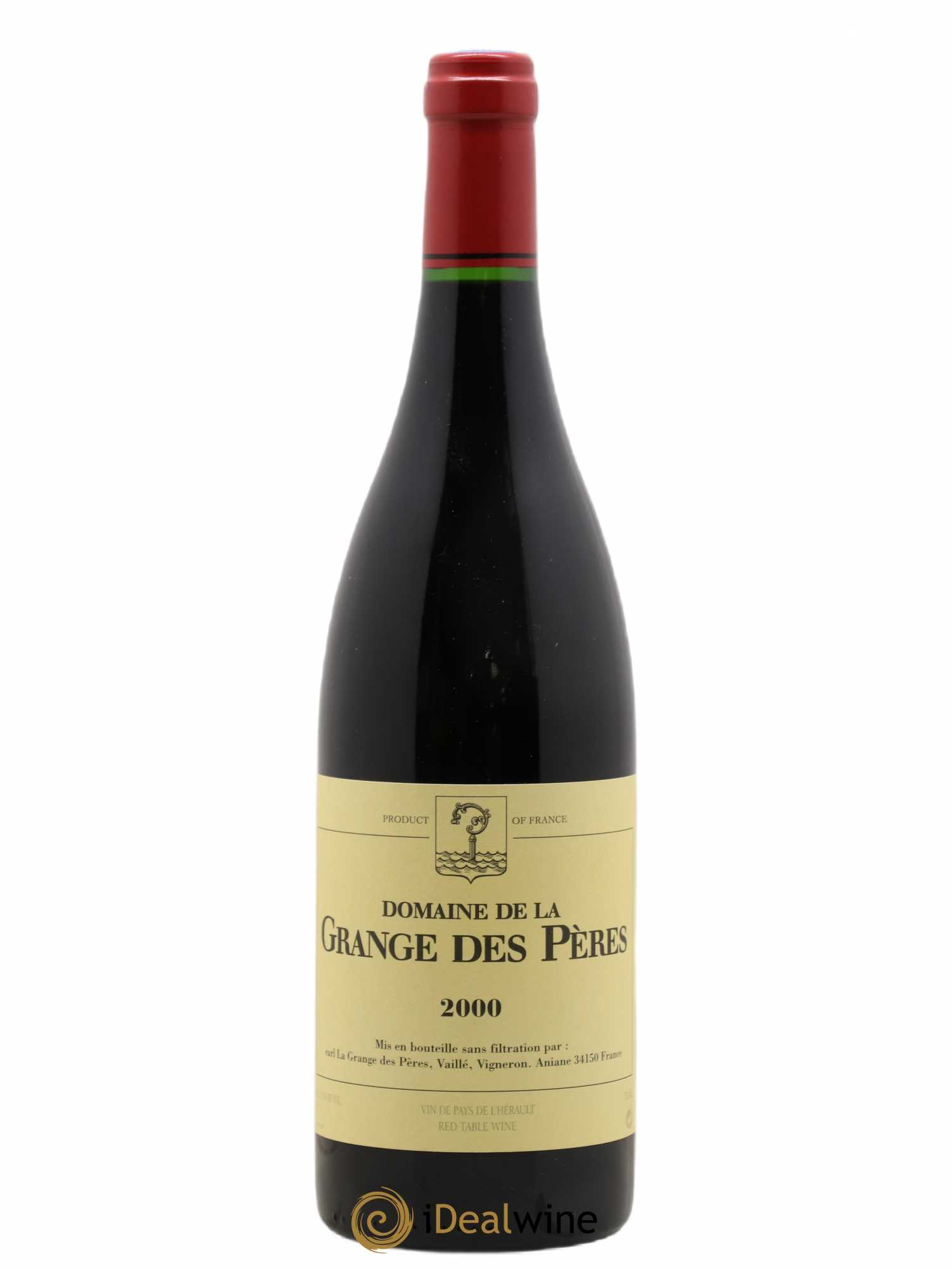 Pays d'Hérault Grange des Pères Laurent Vaillé (sans prix de réserve) 2000 - Lot de 1 bouteille - 0