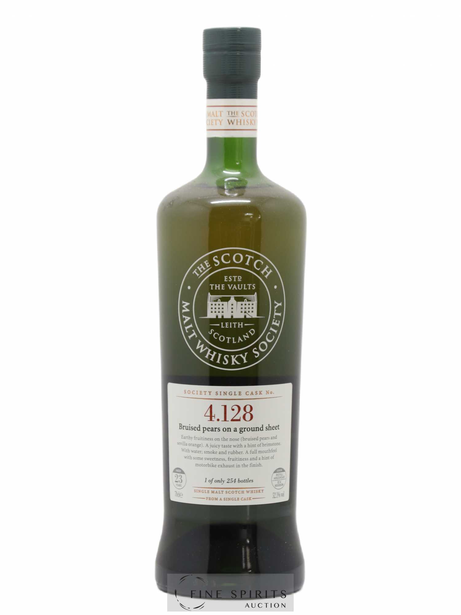 Bruised Pears on a Ground Sheet 23 years 1984 The Scotch Malt Whisky Society Cask n°4.128 - One of 254 - bottled 2008 - Posten von 1 Flasche - 0