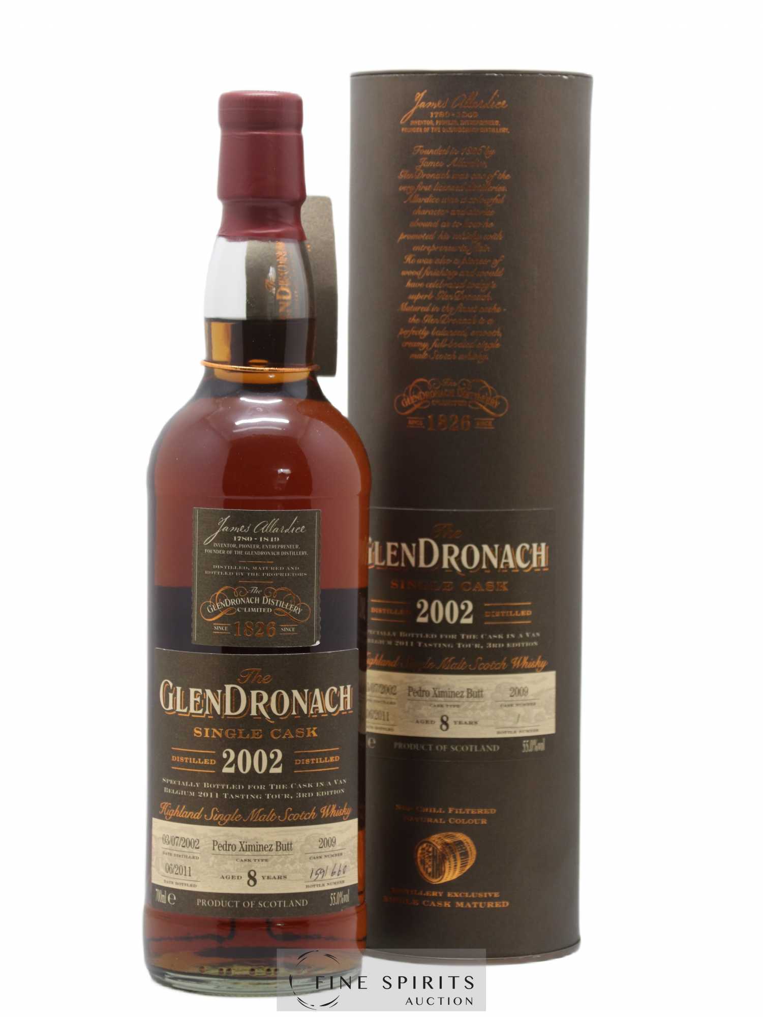 The Glendronach 8 years 2002 Of. Cask n°2009 - One of 660 - bottled 2011 The Cask in a Van - Lot de 1 bouteille - 0