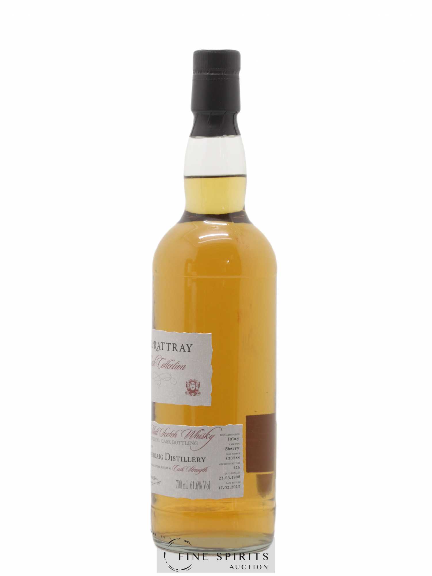 Laphroaig 11 years 1998 A.D. Rattray Cask n°800044 - One of 616 - bottled 2010 Cask Collection - Lot de 1 bouteille - 1