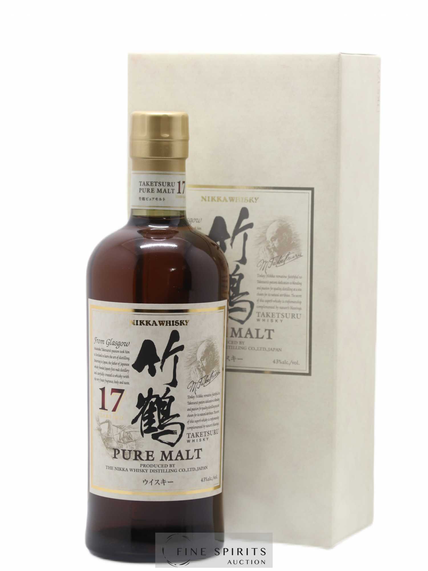 Taketsuru 17 years Of. Pure Malt Nikka Whisky - Lot de 1 bouteille - 0