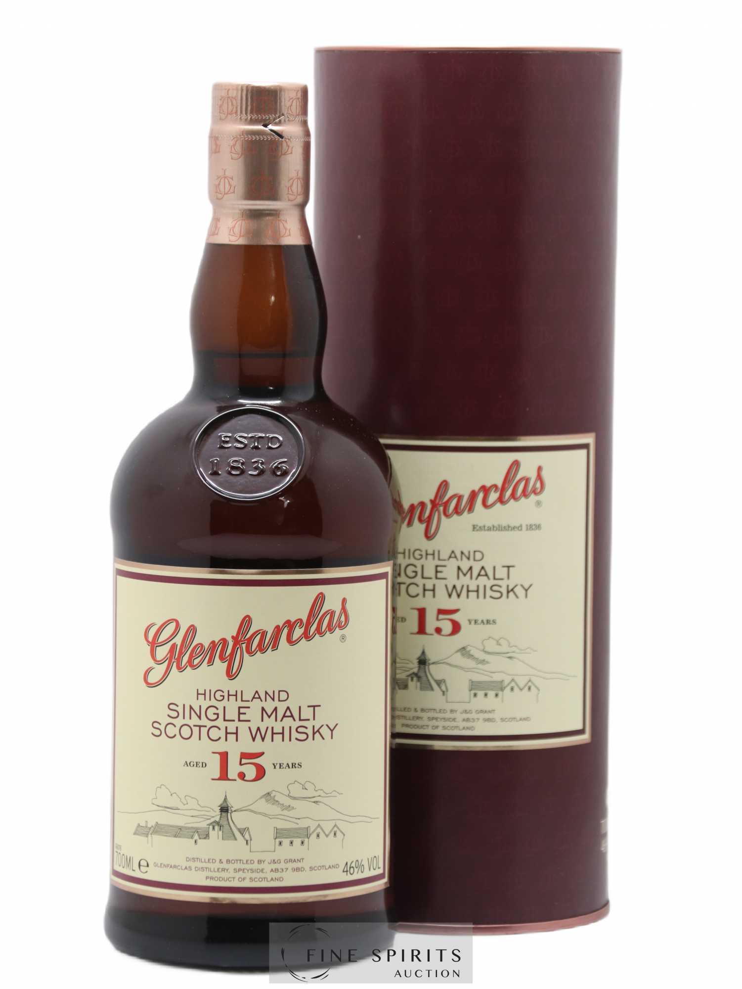 Glenfarclas 15 years Of. Mahler-Besse (70cl.) - Lot de 1 bouteille - 0