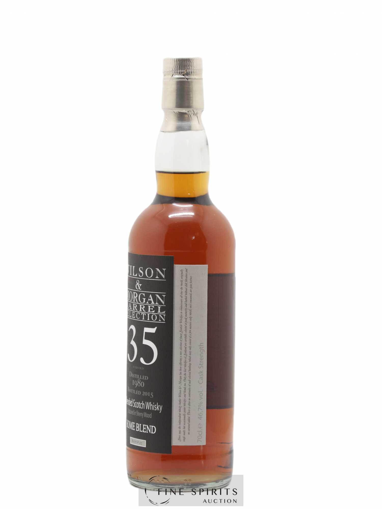 Wilson & Morgan 35 years 1980 Of. Home Blend One of 470 - bottled 2015 Barrel Selection - Lotto di 1 bottiglia - 2