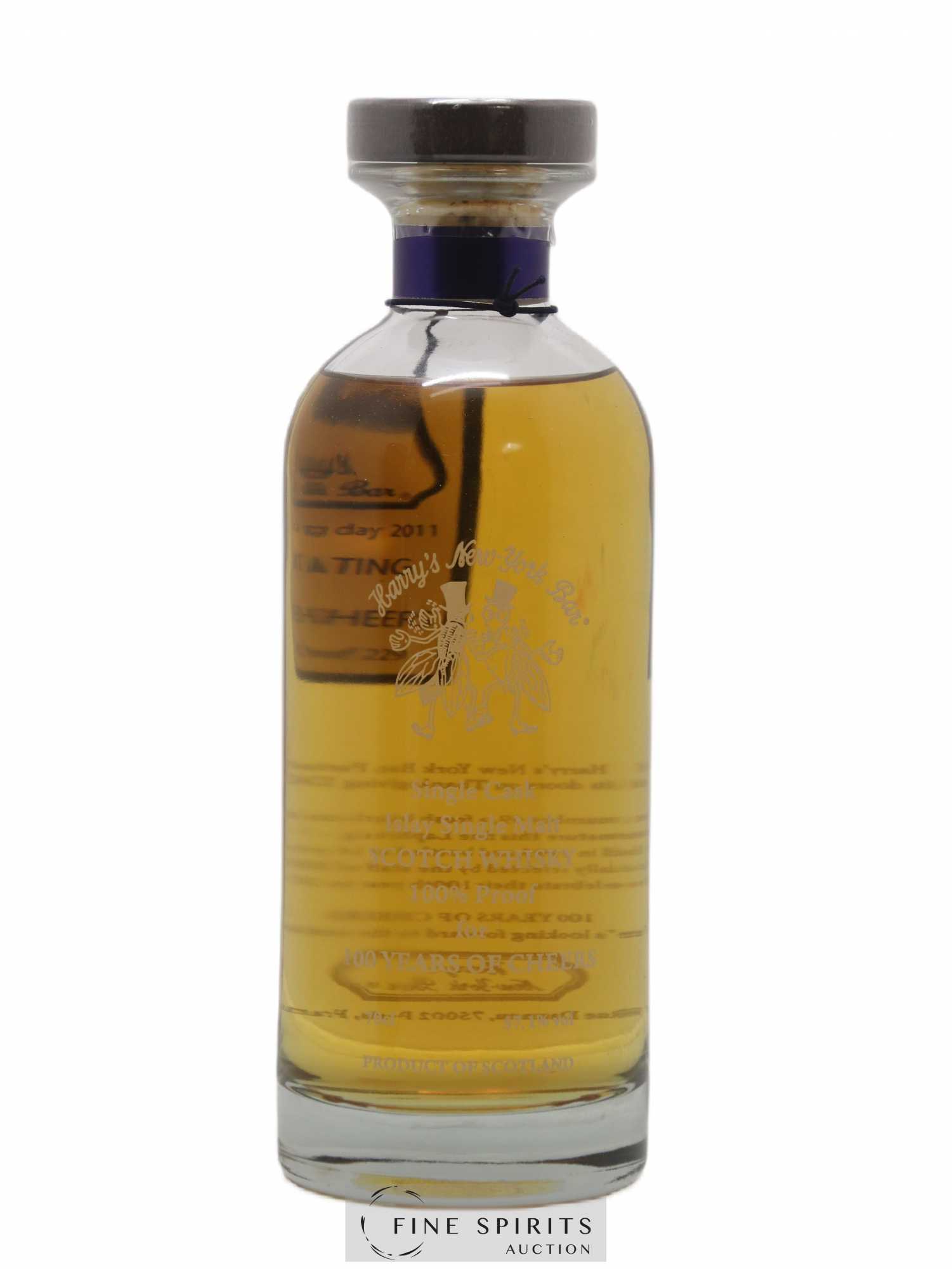 Laphroaig 16 years 1995 Signatory Vintage 100 Years of Cheers Cask n°49 - One of 229 Harry's New York Bar The Decanter Collection - Lot de 1 bouteille - 0