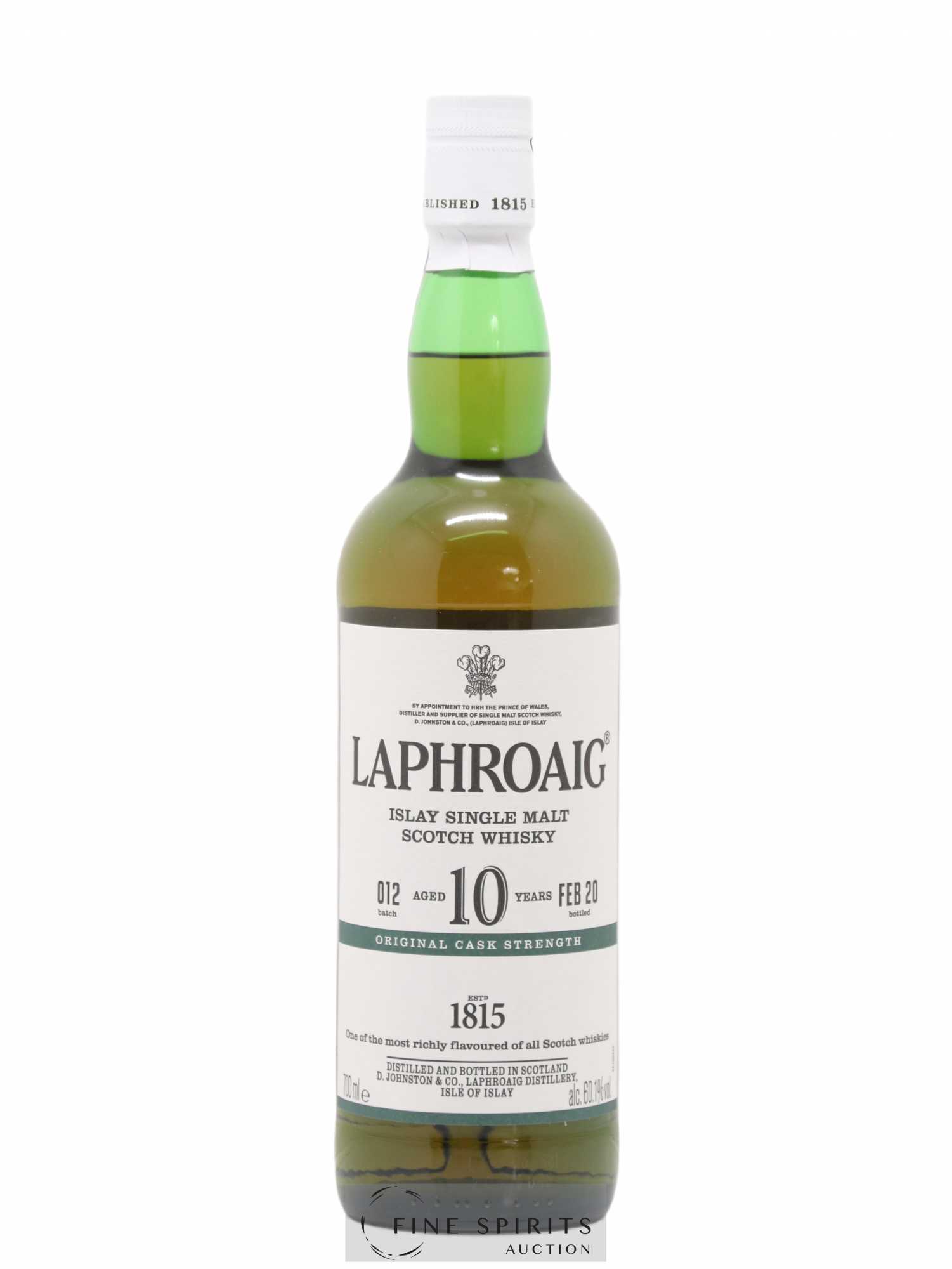 Laphroaig 10 years Of. Original Cask Strength Batch 012 - bottled 2020 - Posten von 1 Flasche - 1