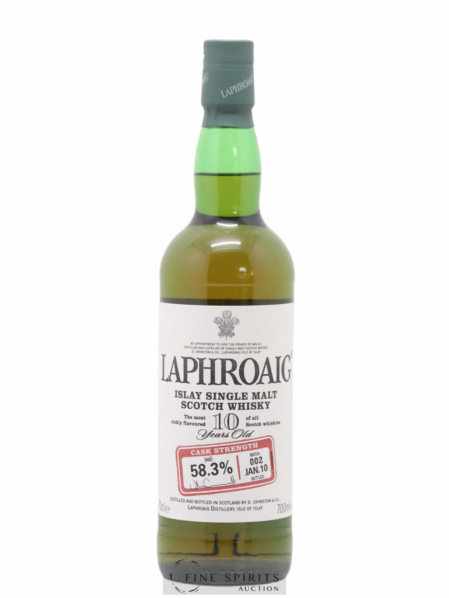 Laphroaig 10 years Of. Original Cask Strength Batch 002 - bottled 2010 - Lot de 1 bouteille - 1