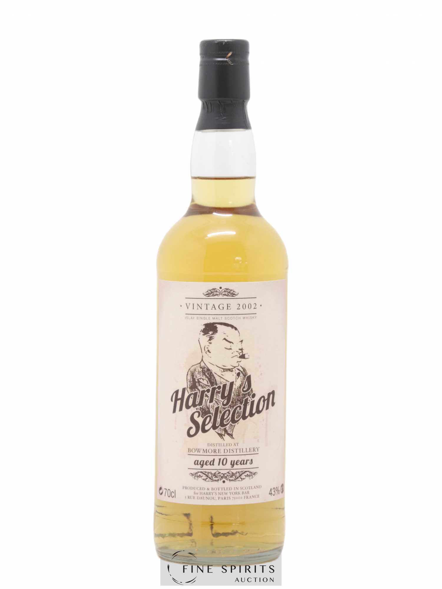 Bowmore 10 years 2002 Harry's Selection Harry's New York Bar - Lot de 1 bouteille - 0