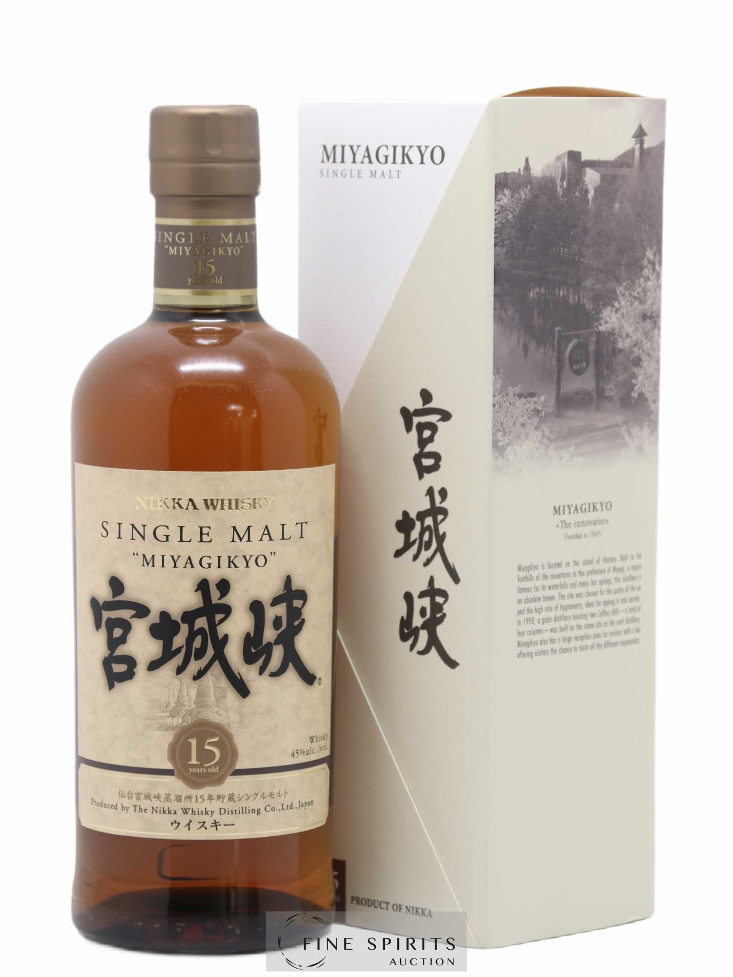 Miyagikyo 15 years Of. Nikka Whisky - Lot de 1 bouteille - 0