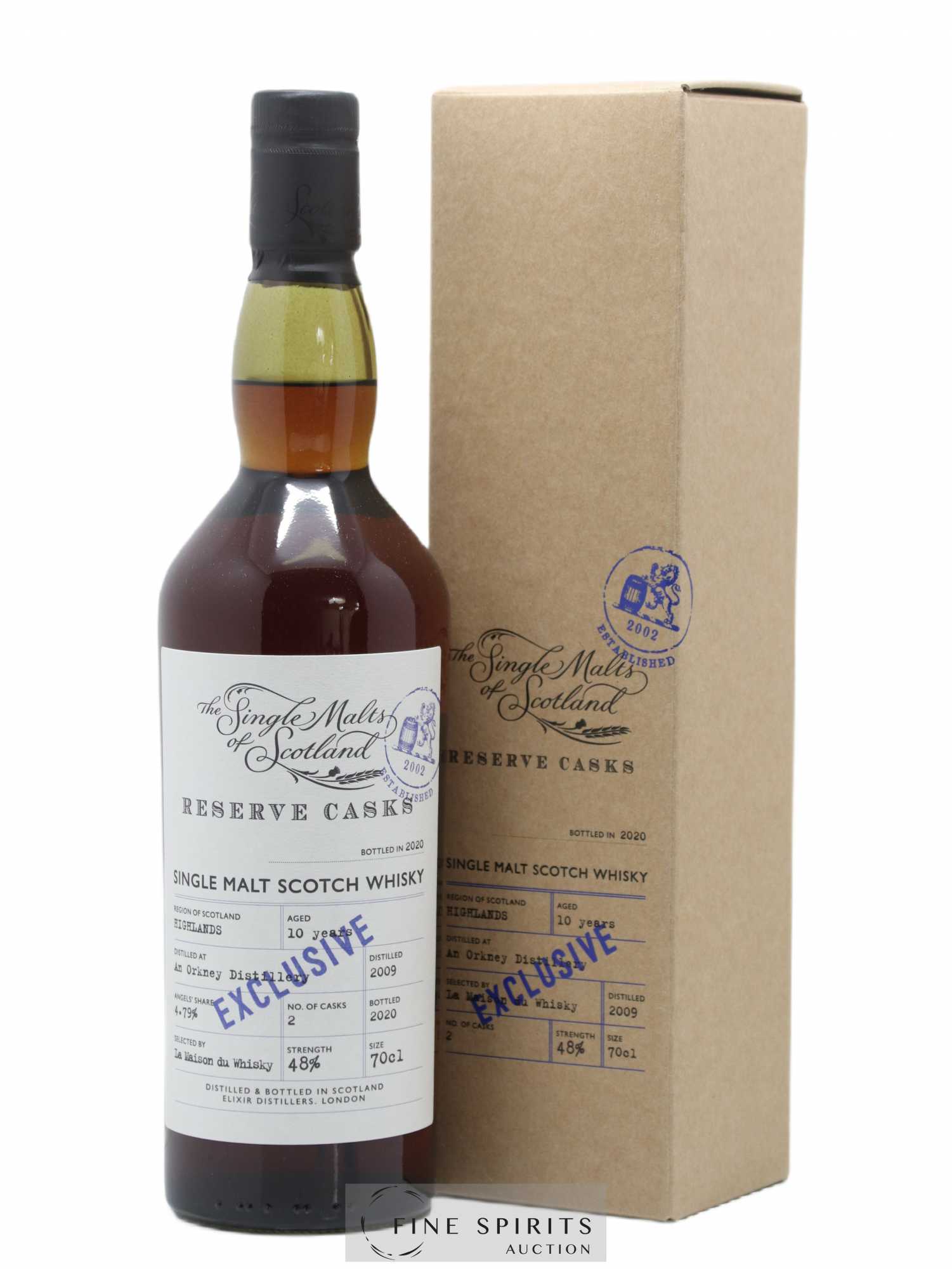 An Orkney Distillery 10 years 2009 Elixir Distillers Exclusive Reserve Cask n°2 - bottled 2020 LMDW The Single Malts of Scotland - Lot of 1 bottle - 0