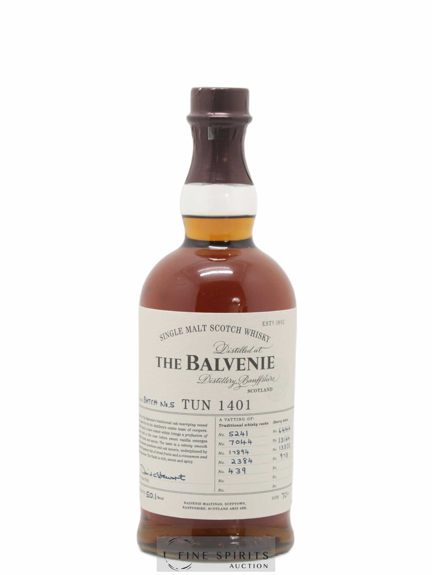 Balvenie (The) Of. Tun 1401 Batch 5 - Lot de 1 bouteille - 1